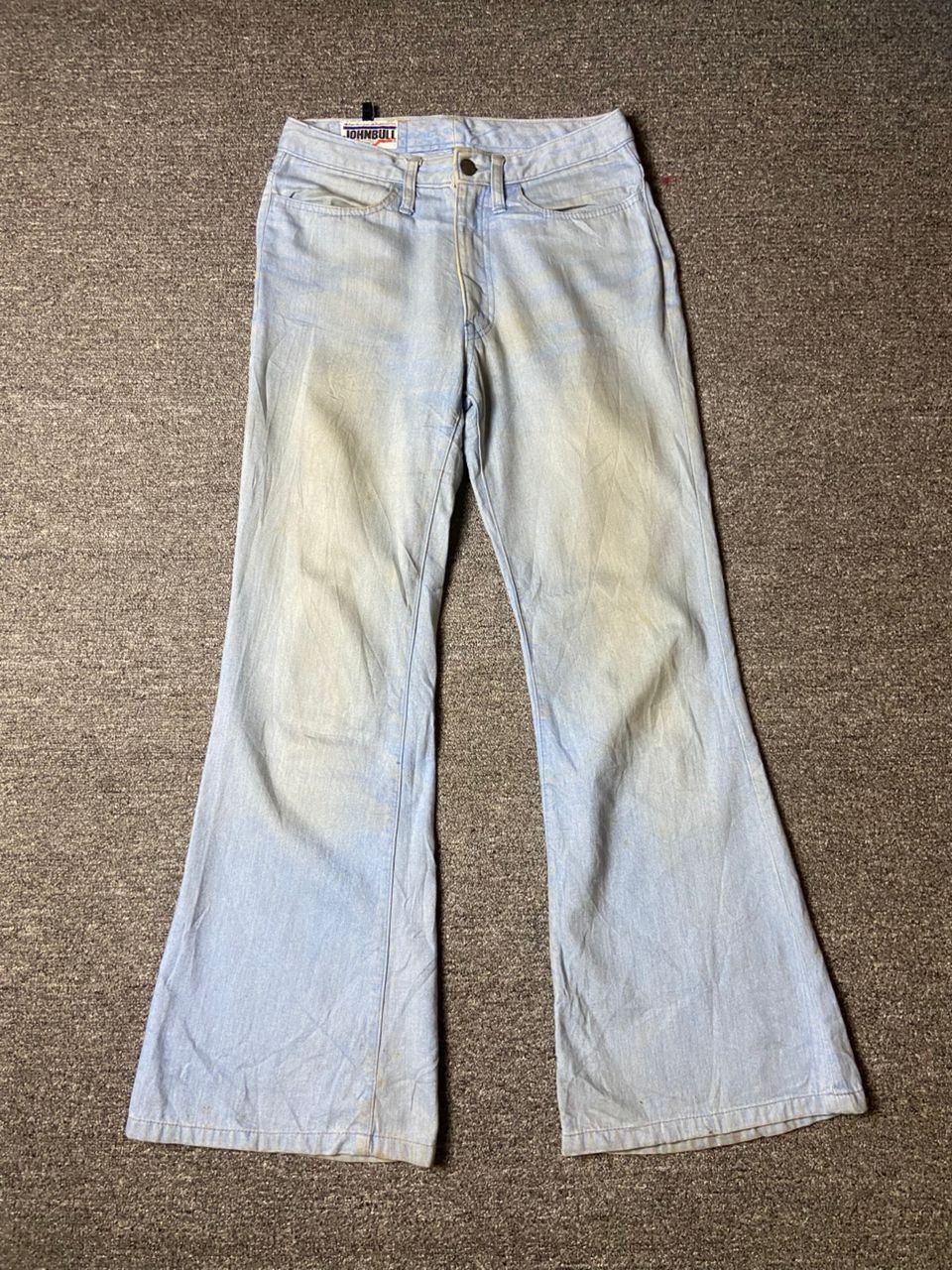 Japanese Brand × Johnbull × Vintage Johnbull Co. Ltd Brand Flared Denim Jeans (128) Size US 27 - 1 Thumbnail