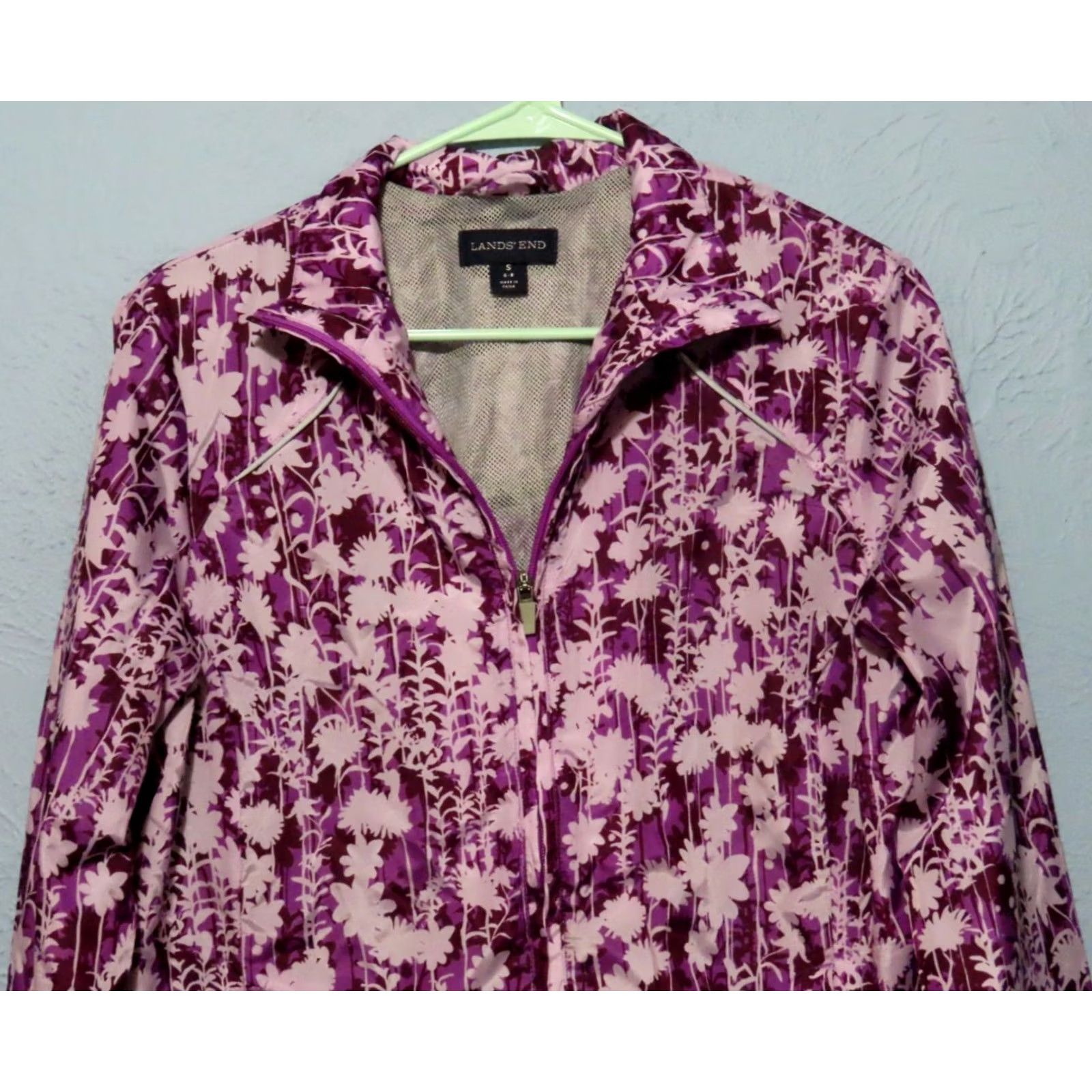 Lands' End Lands' End Full Zip Women's S (6-8) Light Vented Purple Windbreaker Jacket Size S / US 4 / IT 40 - 3 Thumbnail