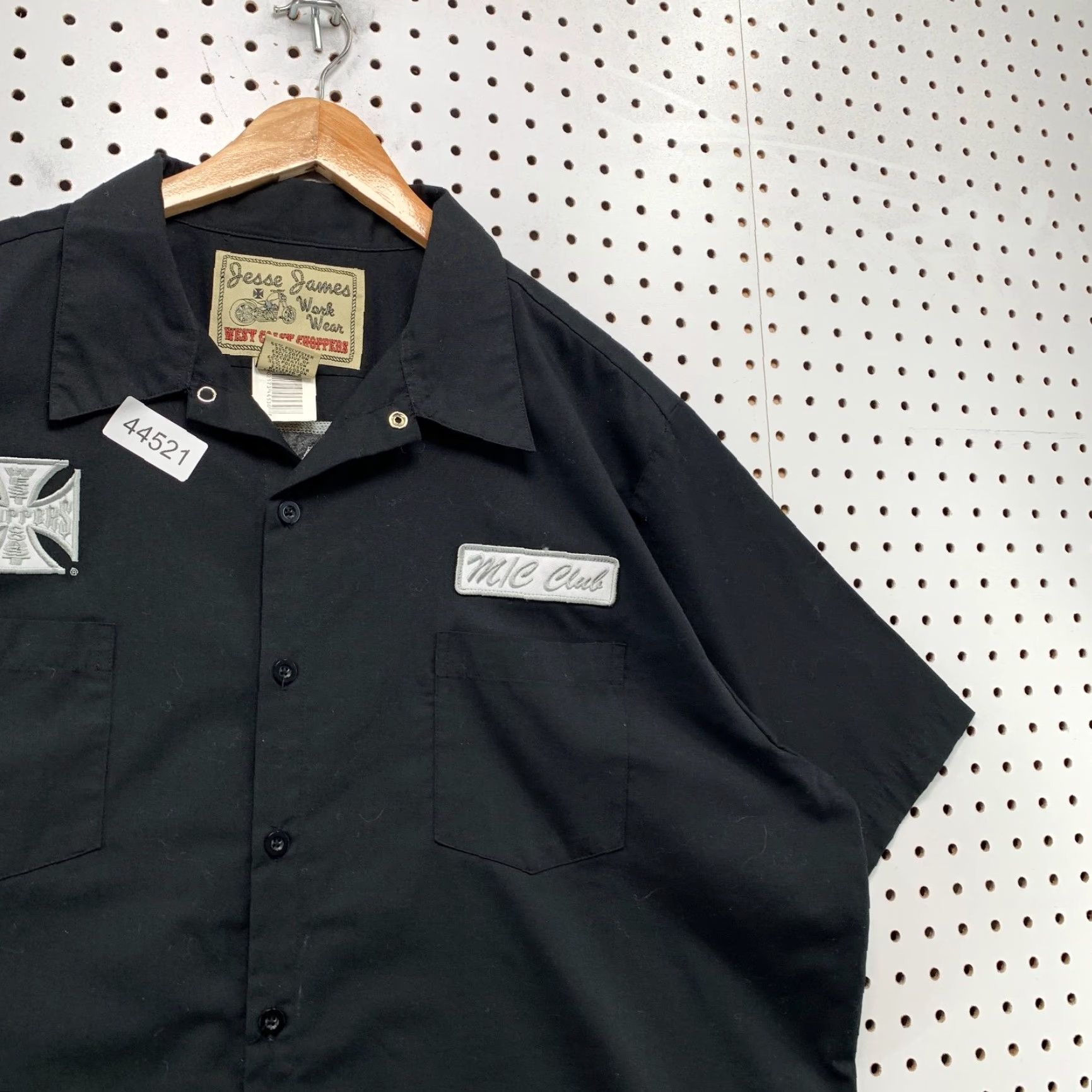 Jesse James West Coast Choppers Shirt Mens 2XL Button MC Club Embroidered New