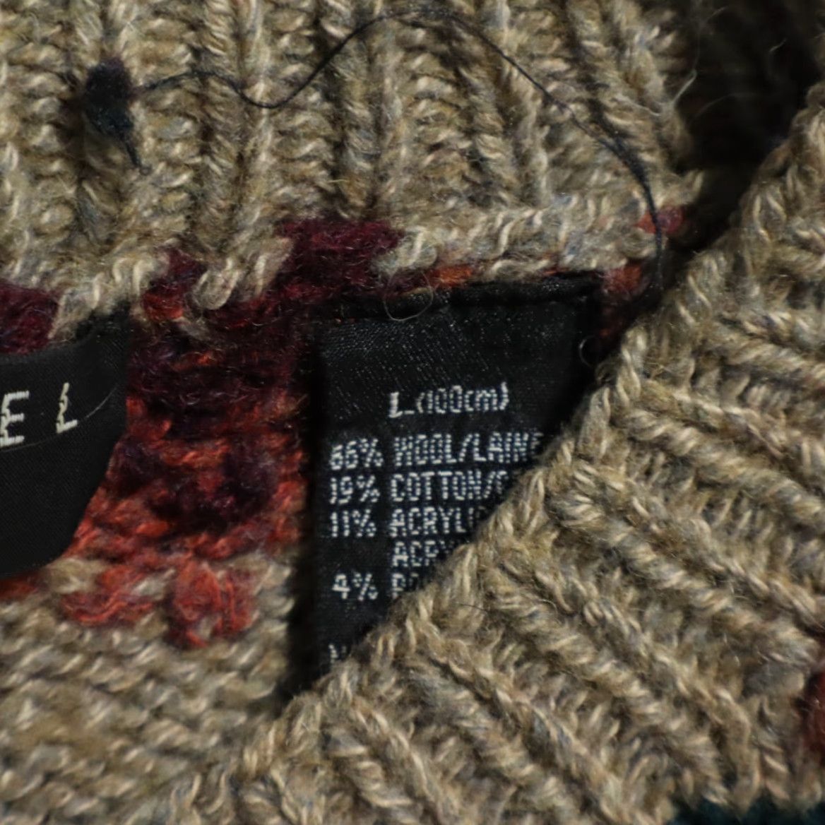 Vintage Henry Grethel Yarn Knit Fair Isle Striped Sweater Men's L Mens Size US L / EU 52-54 / 3 - 6 Thumbnail