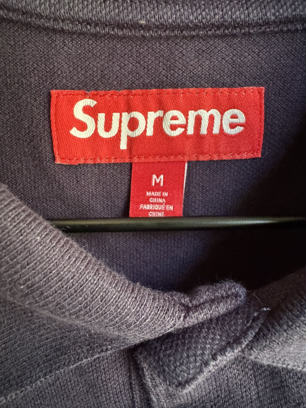 Supreme Supreme Twill Aplique Polo Navy Size US M / EU 48-50 / 2 - 4 Thumbnail