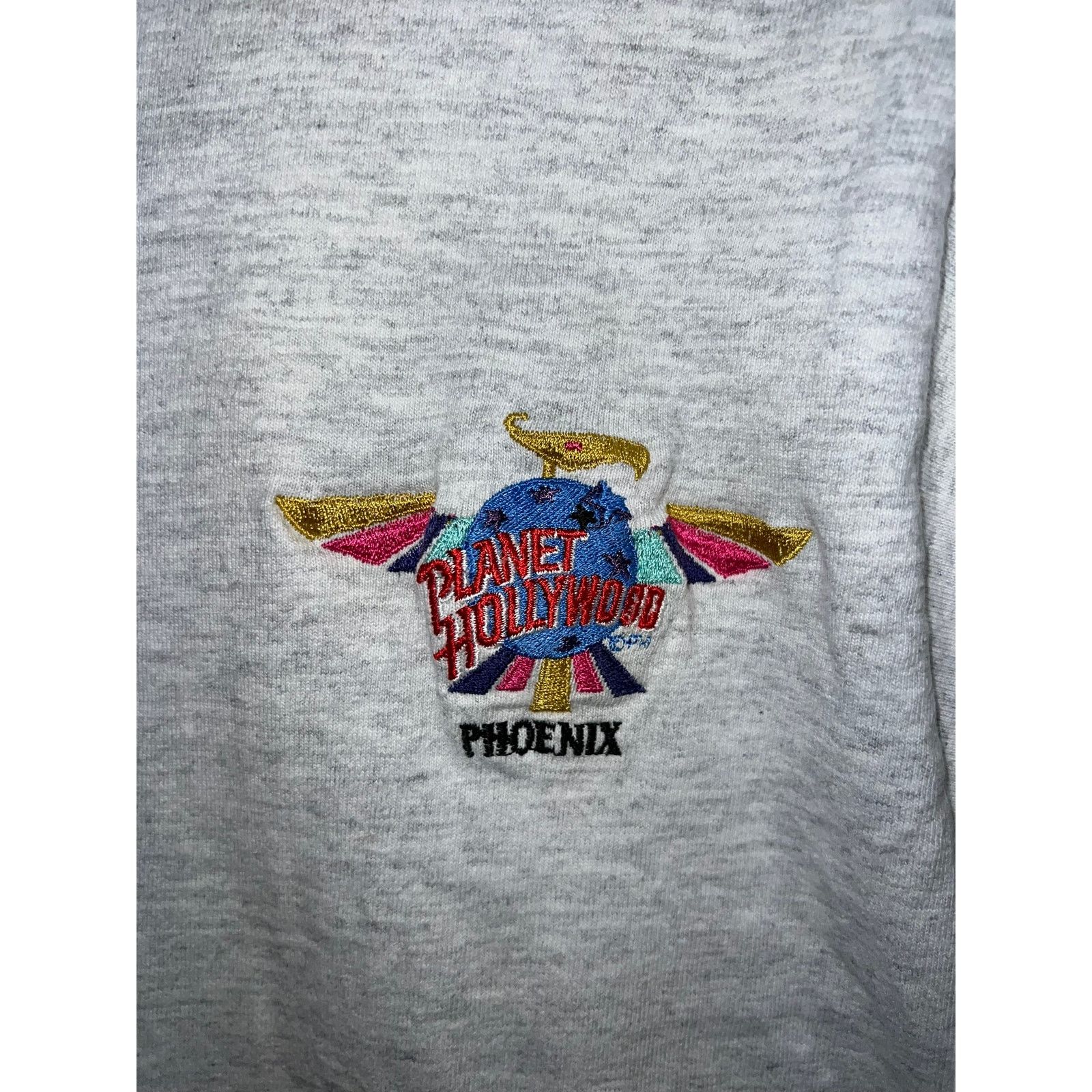 Planet Hollywood Vintage Planet Hollywood Phoenix Shirt Gray Tee 90s L Large Size US L / EU 52-54 / 3 - 2 Thumbnail