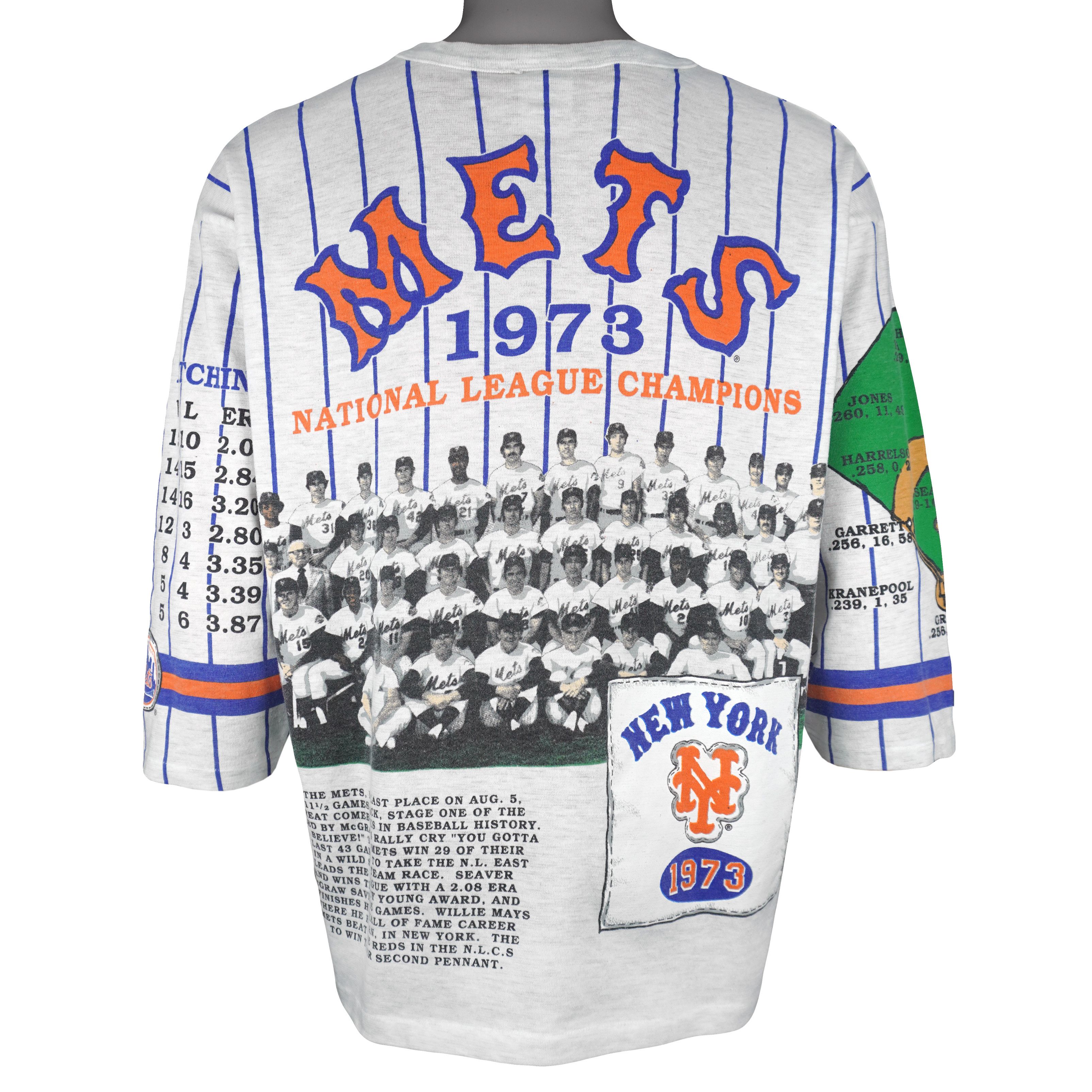 MLB Long Gone New York Mets Baseball Jersey 1991 Size US XL / EU 56 / 4 - 2 Thumbnail