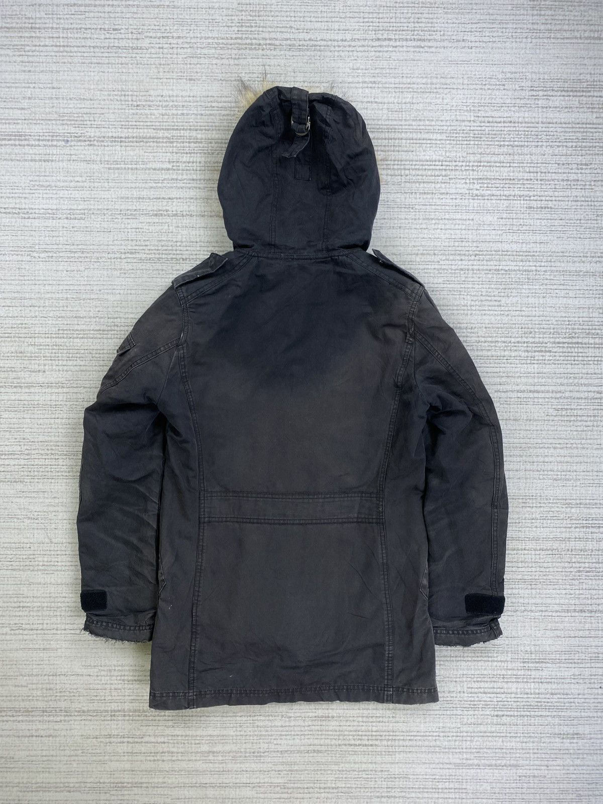 Nicole Club 🔥Nicole Monsieur Multipocket Faux Fur Hoodie Faded Jacket Size US M / EU 48-50 / 2 - 2 Thumbnail