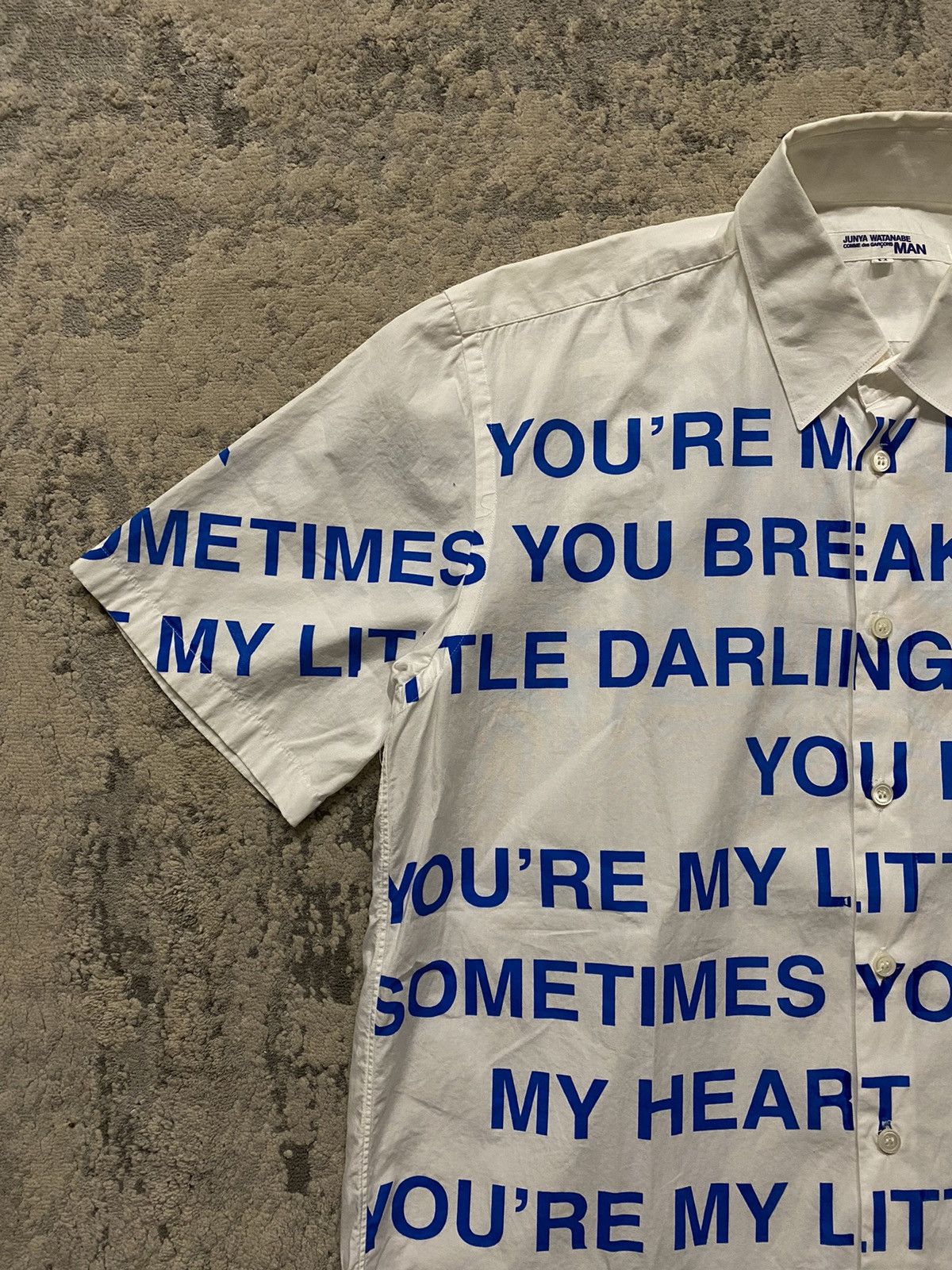 Junya Watanabe SS02 Poem Button Up "You're My Little Darling" Size US M / EU 48-50 / 2 - 3 Thumbnail