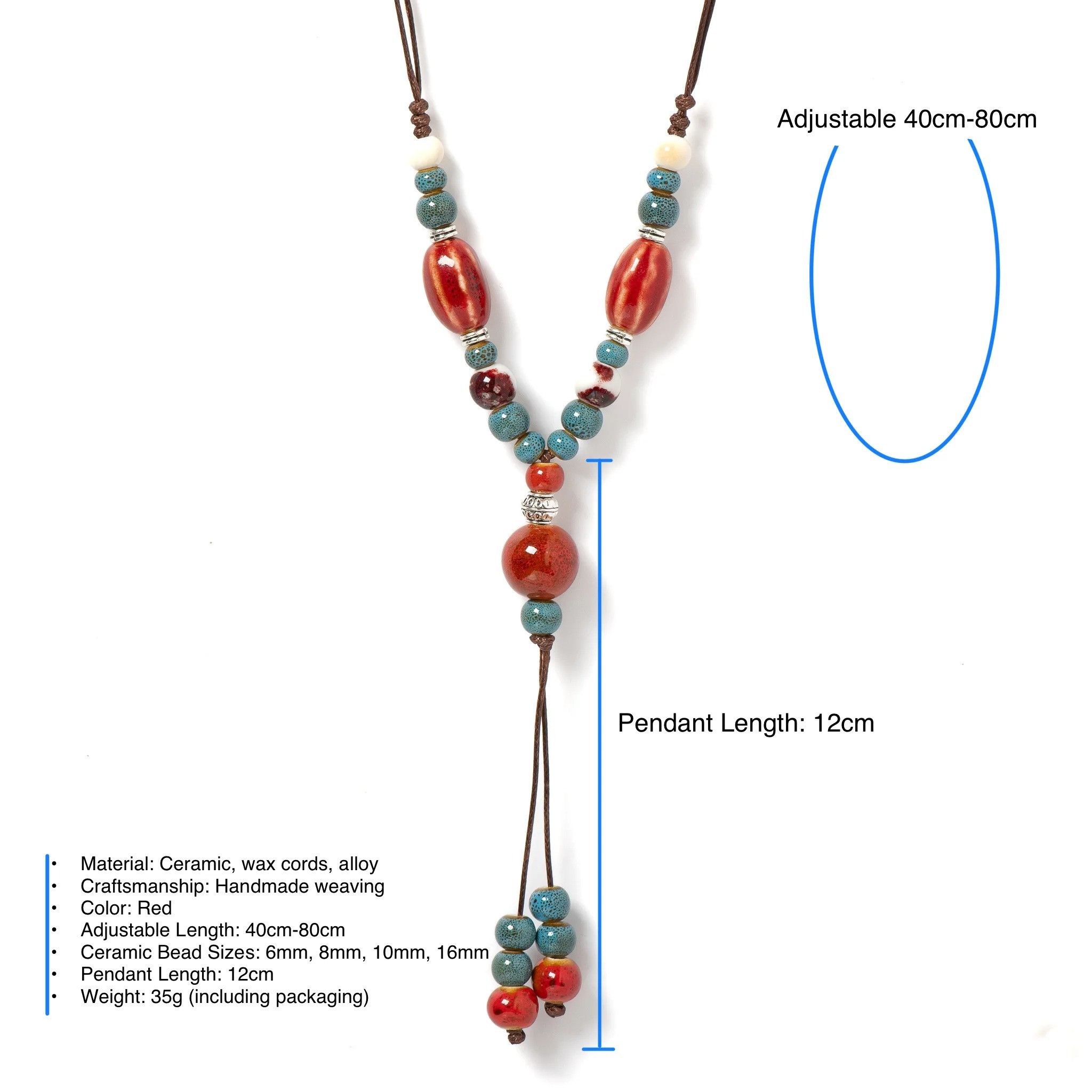Handmade Vintage Boho Pendant Necklace Handmade Gift For Her Size ONE SIZE - 5 Thumbnail