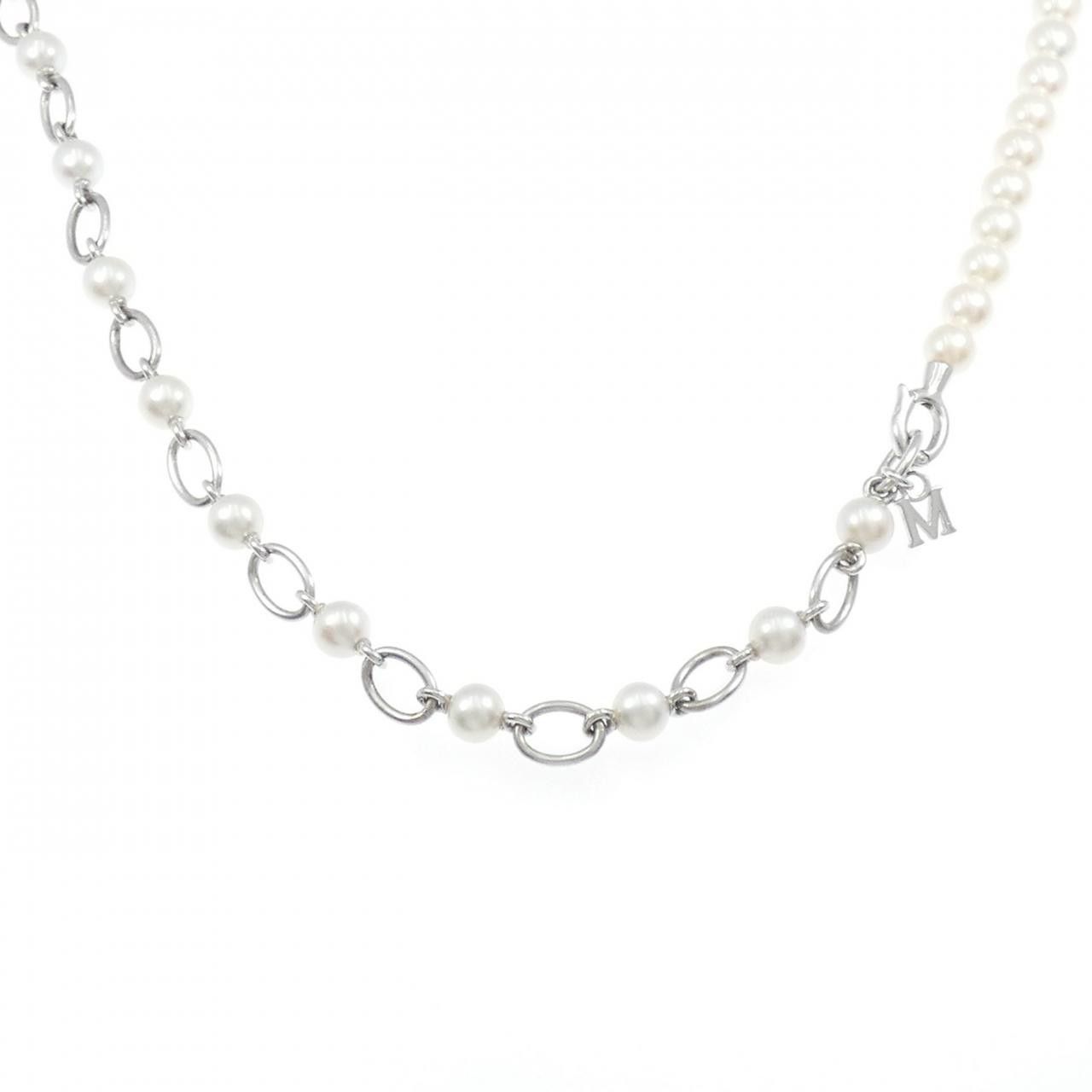 Mikimoto Mikimoto Mikimoto Liberte 925 Silver Pearl Necklace Precious Metal Necklace KZ1703PB DUTY FREE for USA Size ONE SIZE - 1 Thumbnail