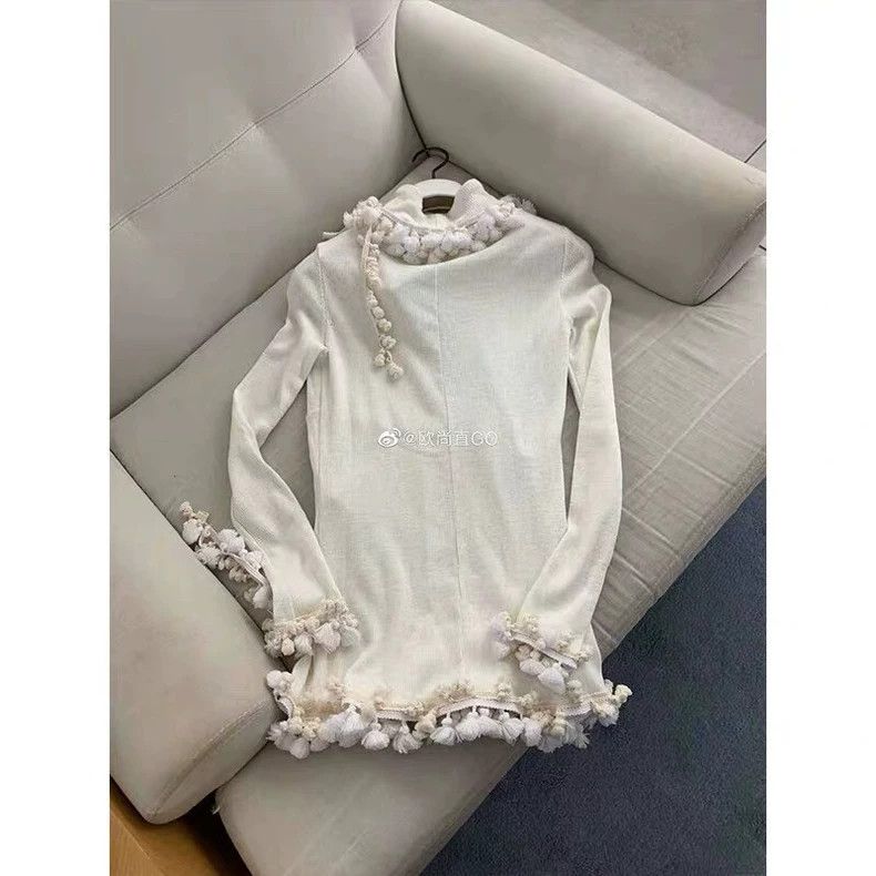 Loewe LOEWE Lily puff knit sweater base Size L / US 10 / IT 46 - 2 Thumbnail