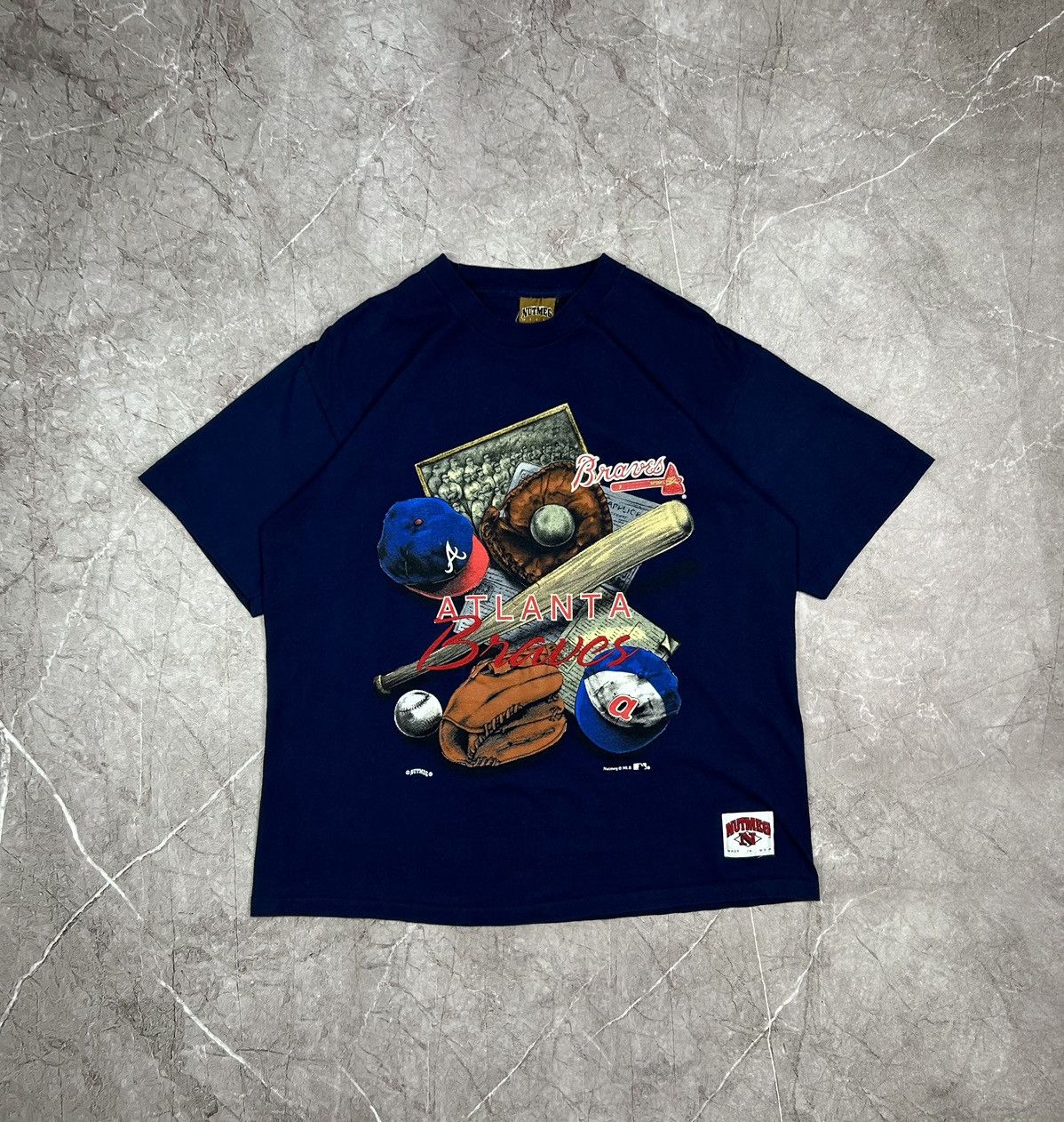 MLB × Starter × Vintage 1992 Atlanta Braves Vintage T-Shirt Tee MLB Team USA Size US L / EU 52-54 / 3 - 1 Thumbnail