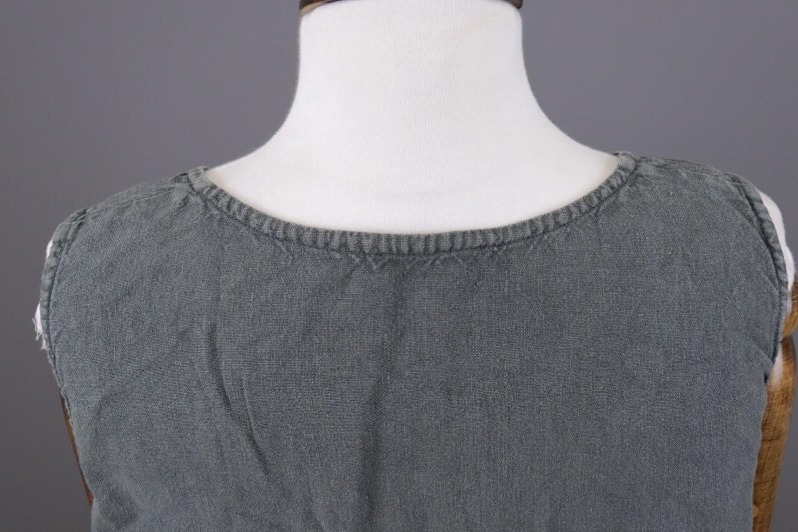 Oscar De La Renta Oska Gray Linen Relaxed Lagenlook Tunic Dress Size 4 Size S / US 4 / IT 40 - 7 Thumbnail