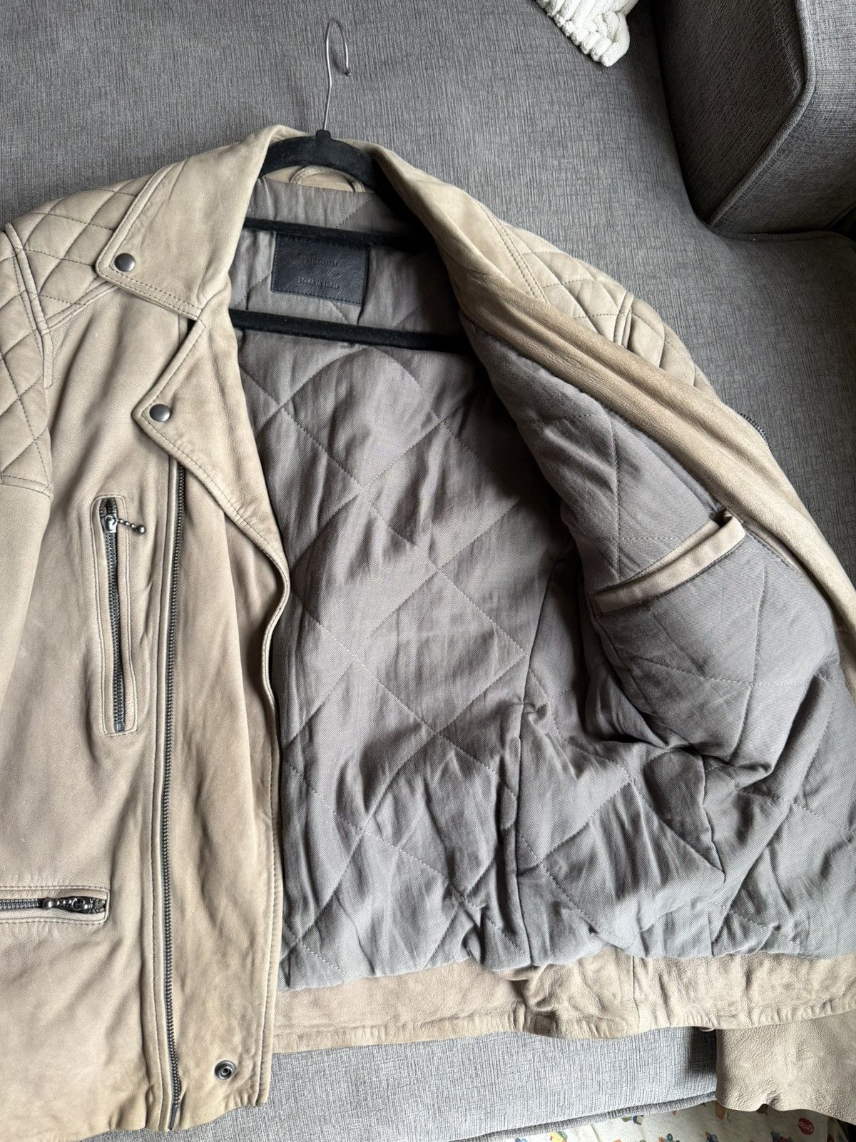 Allsaints Suede Biker Jacket Size US M / EU 48-50 / 2 - 3 Thumbnail