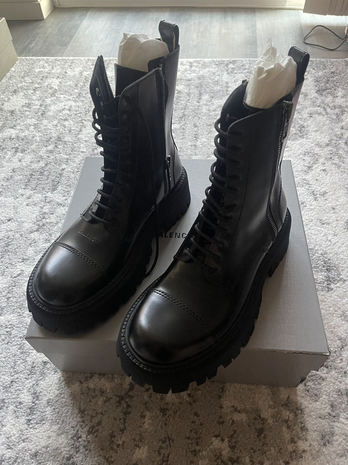 Balenciaga Balenciaga Tractor Zip Up Boots | Grailed