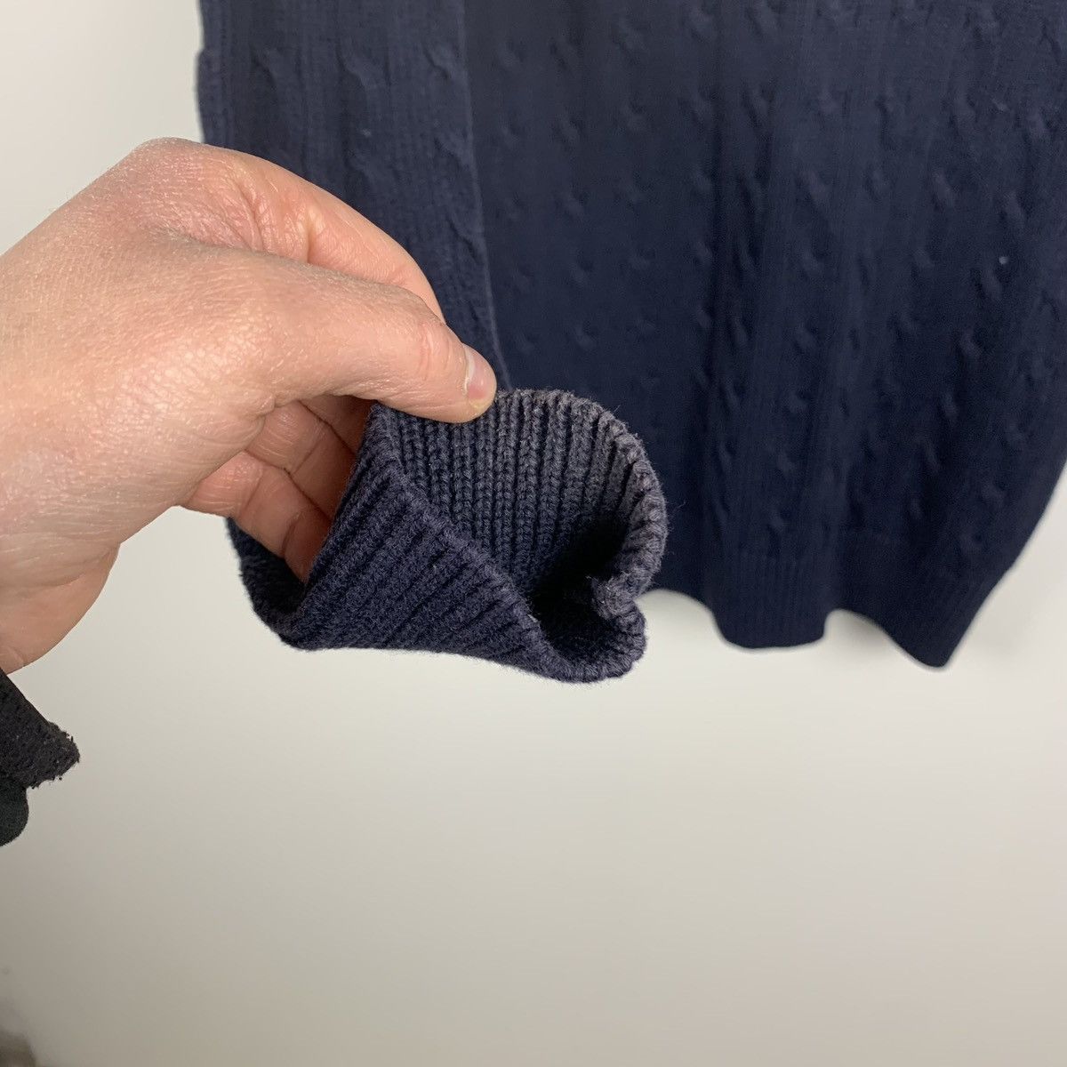Ralph Lauren Sport Vintage Ralph Lauren Sport Cable Knit Cardigan Navy Blue XS Size XS / US 0-2 / IT 36-38 - 15 Thumbnail