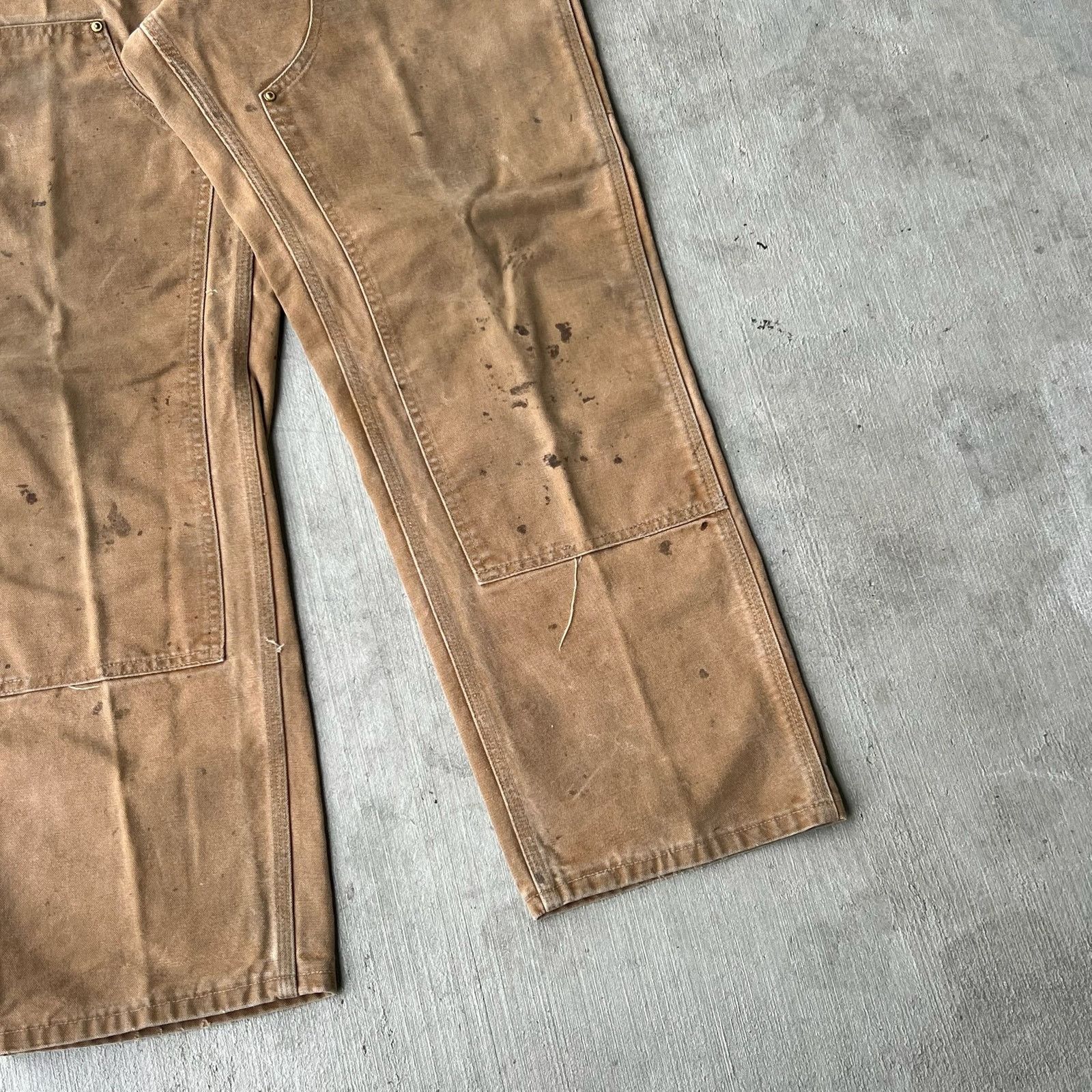 Carhartt × Vintage Carhartt brown double knee work wear carpenter pants Size US 32 / EU 48 - 8 Thumbnail