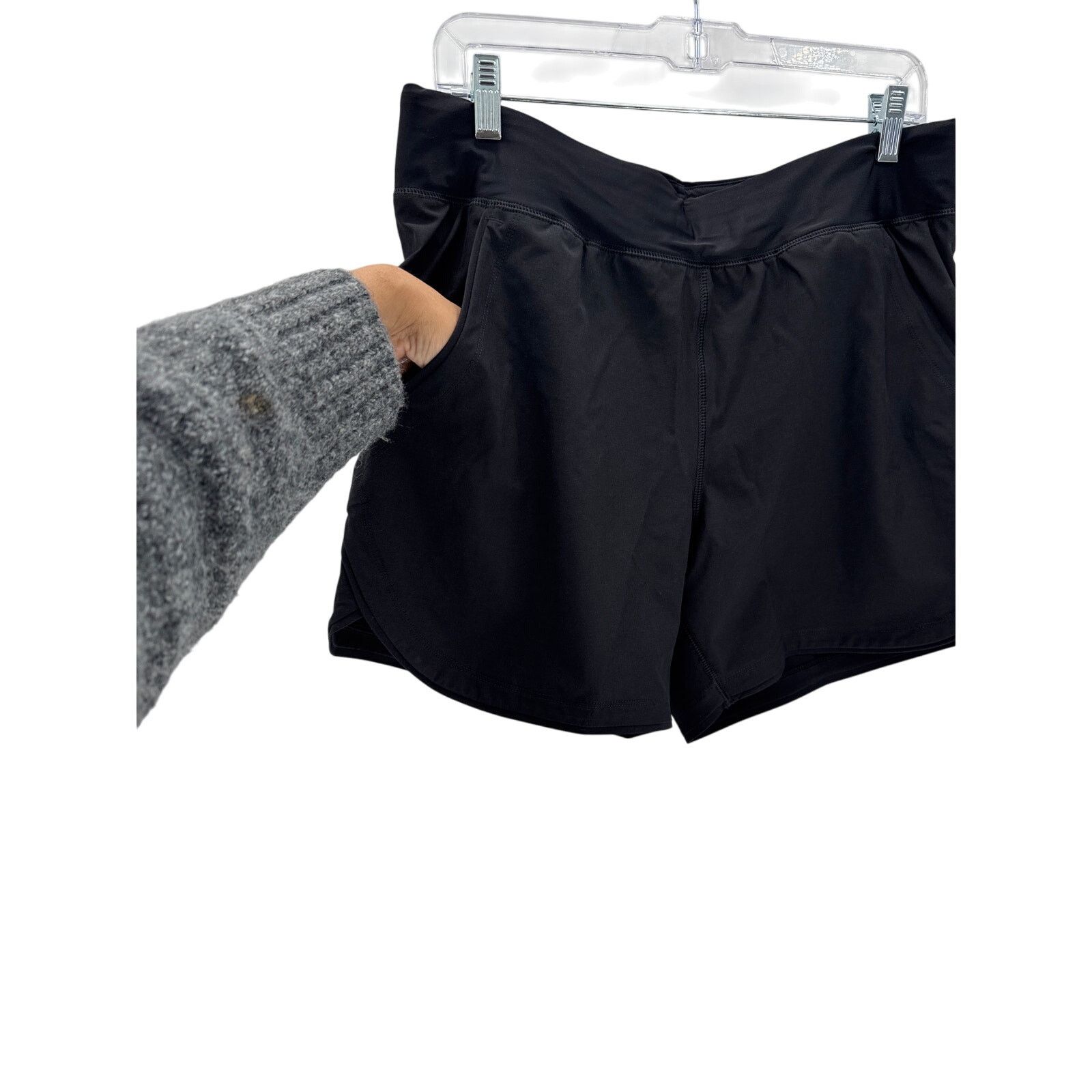 Lands' End Lands’ End black swim shorts size 12 minimalist modest Size ONE SIZE - 4 Thumbnail