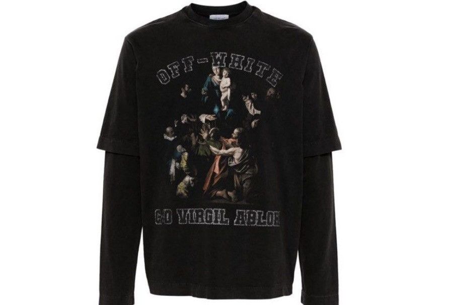 Off-White L size off white Mary skate layered tee Size US L / EU 52-54 / 3 - 7 Thumbnail