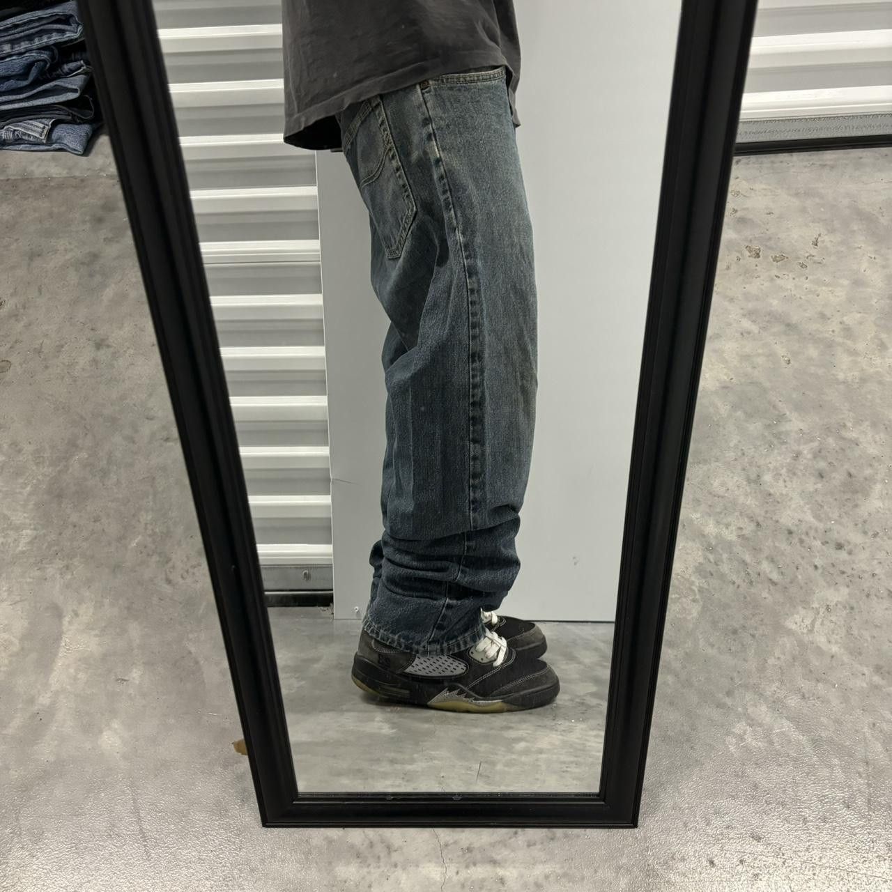 Japanese Brand × Vintage Crazy Vintage Y2K/2000s Grunge Dark Wash Denim Jeans! Size US 36 / EU 52 - 2 Thumbnail
