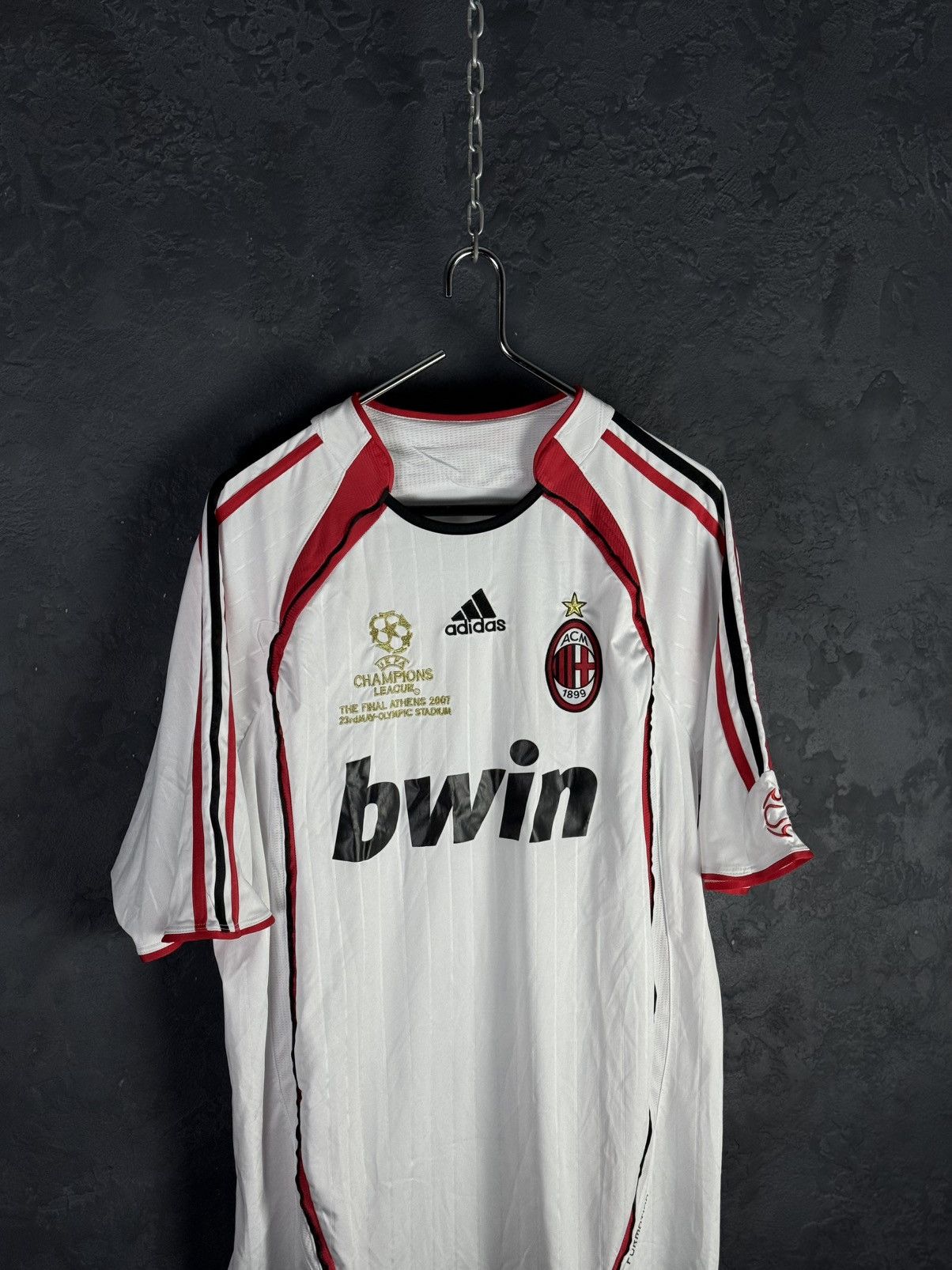 Adidas Adidas Men's Jersey AC Milan 2007 Champions League Final Size US XL / EU 56 / 4 - 2 Thumbnail