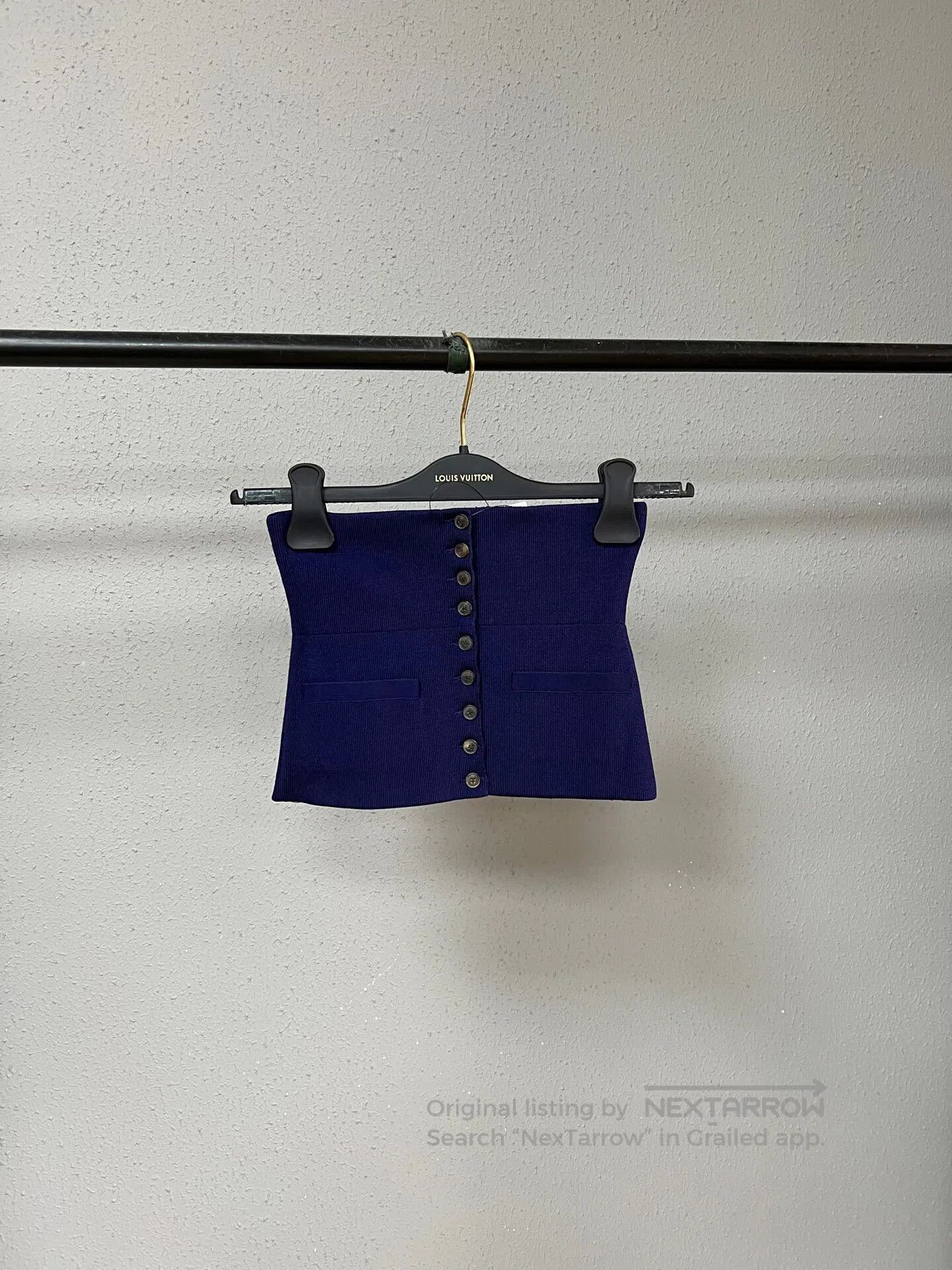Loewe Loewe Navy Blue Single-Breasted Bustier| Size XXS / US 00 / IT 34 - 1 Thumbnail