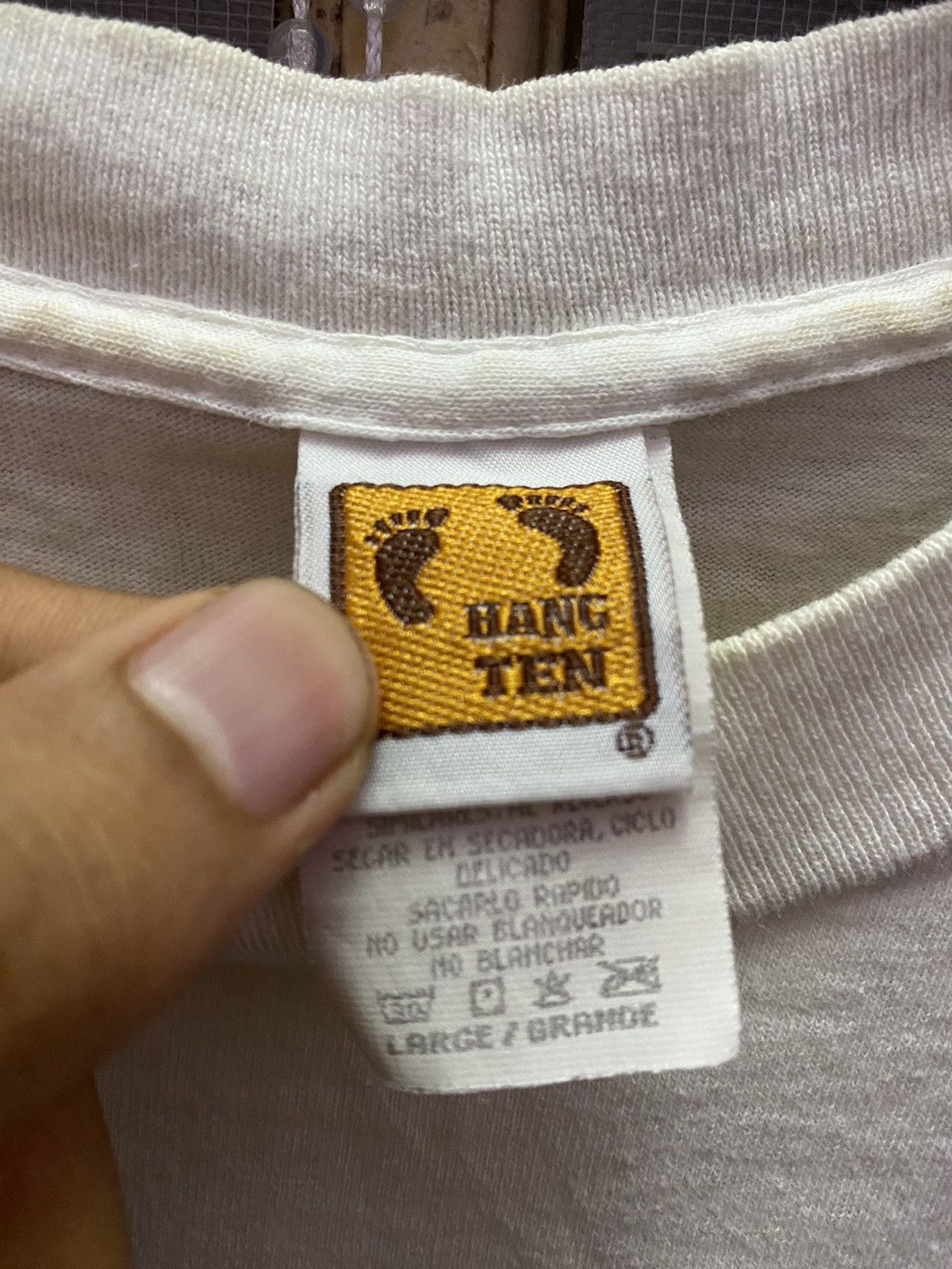 Hang Ten Vintage 90s Hang Ten Back Hit Tee Logo Printed Size US L / EU 52-54 / 3 - 8 Thumbnail