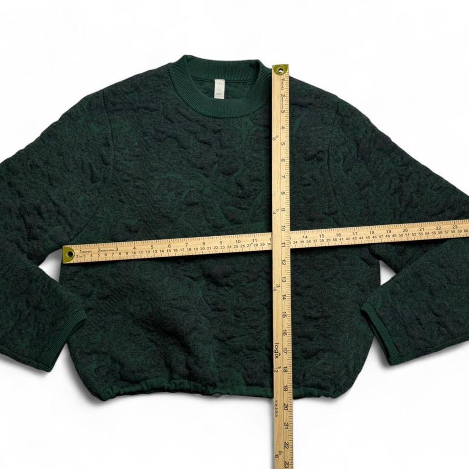 Lululemon Lululemon Jacquard Textured Womens green sweatshirt size 2 Size XS / US 0-2 / IT 36-38 - 3 Thumbnail