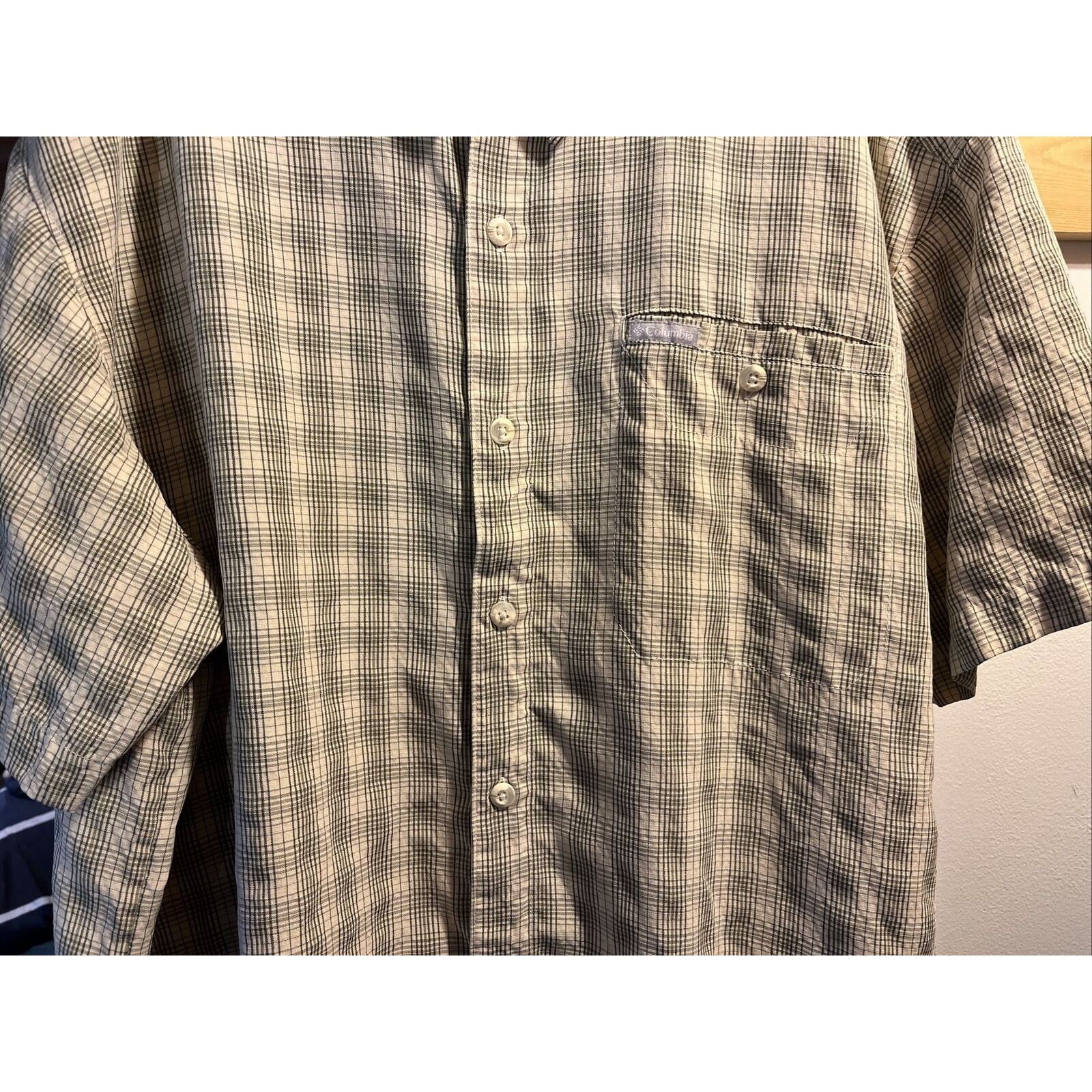Columbia Columbia Sportswear Men’s XXL Beige Check SS Cotton Shirt Size US XXL / EU 58 / 5 - 5 Thumbnail