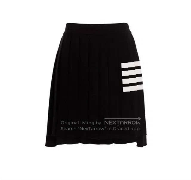 Thom Browne Thom Browne Black Pleated Skirt, Wool Blend Size 25" / US 0 / IT 36 - 6 Thumbnail