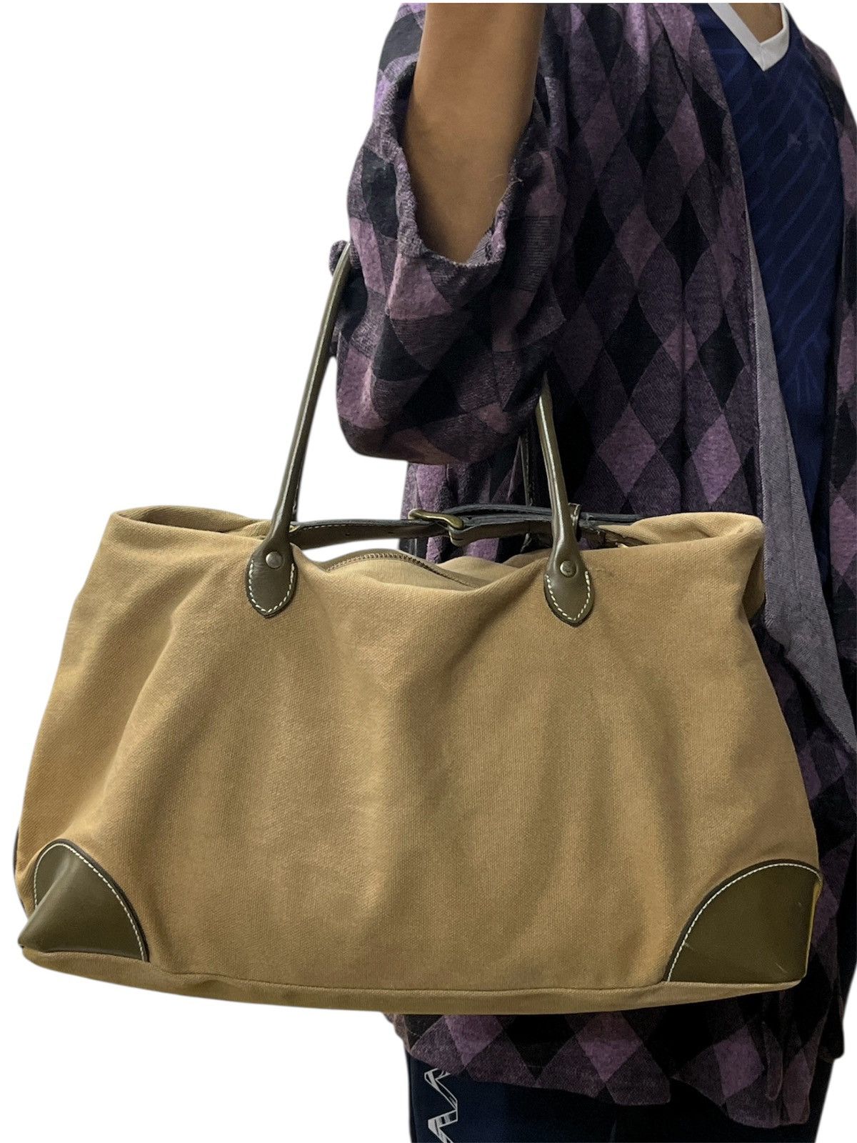 If Six Was Nine Vintage Comme Ca Duck Canvas Duffle Bowling Boston Bag Size ONE SIZE - 1 Thumbnail