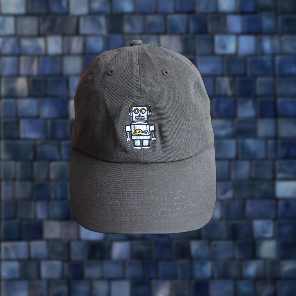 KEEN VTG Keen Footwear Robot Outdoor Olive Adjustable Strapback Dad Cap Hat Mens Olive Green Cotton Baseball Cap Size ONE SIZE - 1 Thumbnail