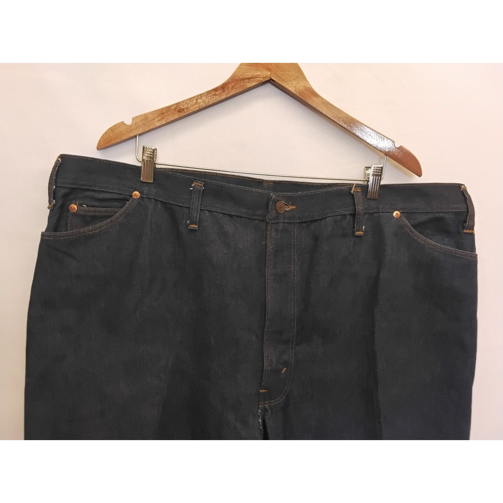 JCPenney JCPenny Denim Jeans Men's 44 x 26 Dark Wash Vintage 1980s Size US 44 / EU 60 - 3 Thumbnail