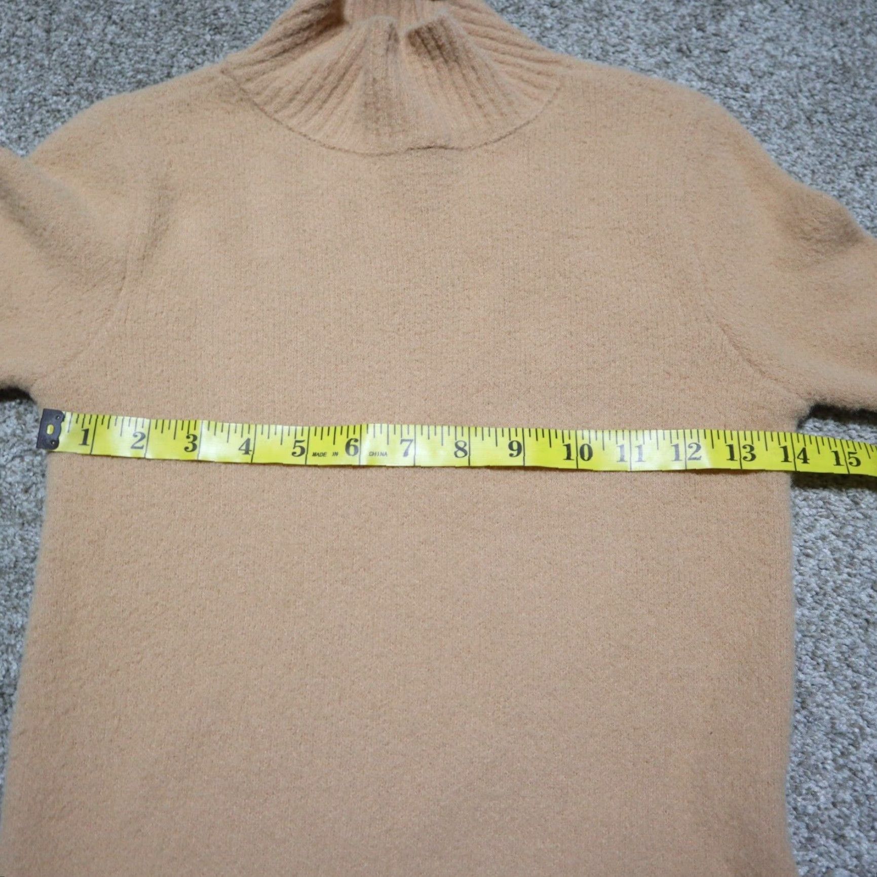 Forever 21 FOREVER 21 Sweater Womens S Orange Mock Neck Fuzzy Pullover Knit Slim Lightweight Size S / US 4 / IT 40 - 5 Thumbnail