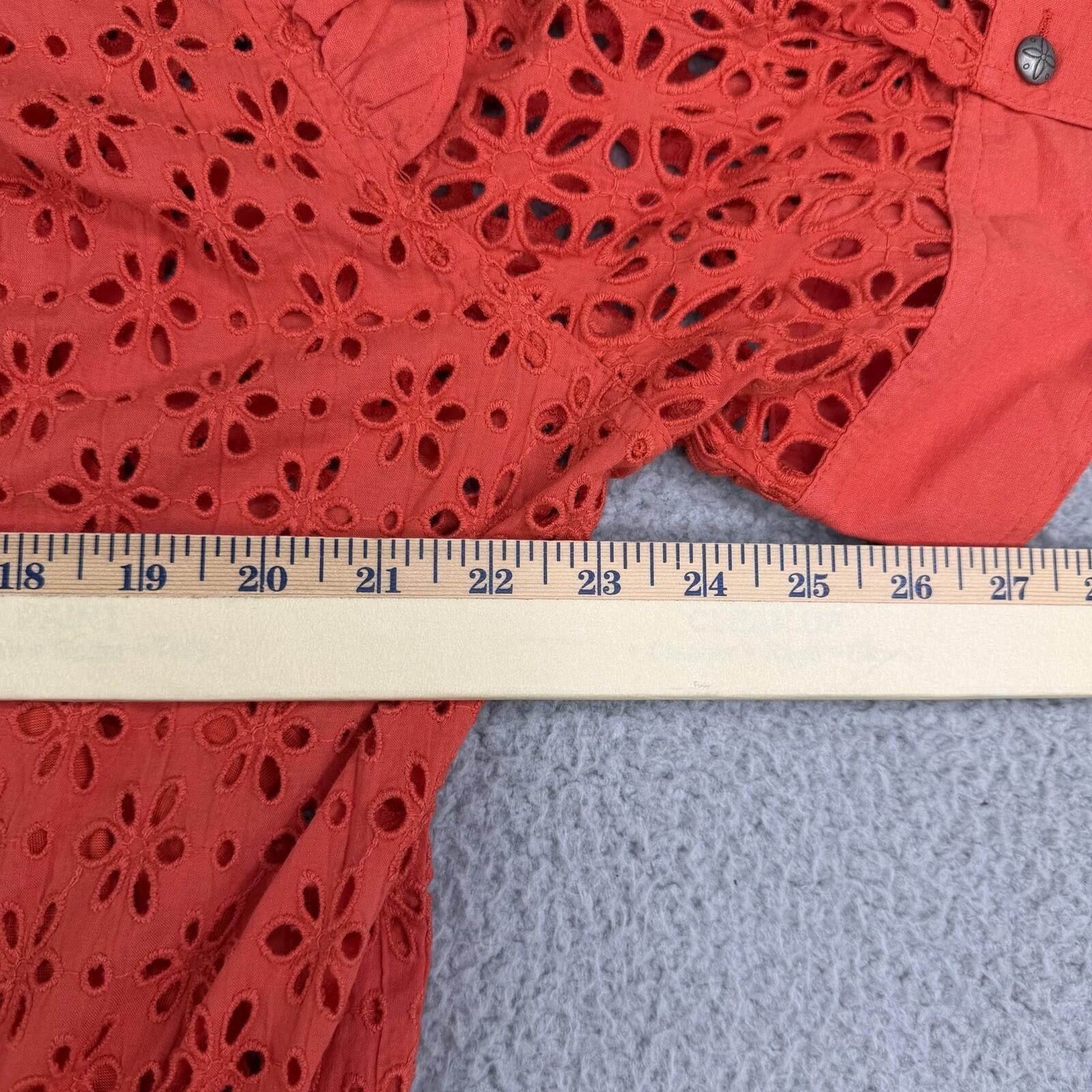 Other Double D Ranch Orange Western Dress Women's 1X Lined Size XL / US 12-14 / IT 48-50 - 4 Thumbnail