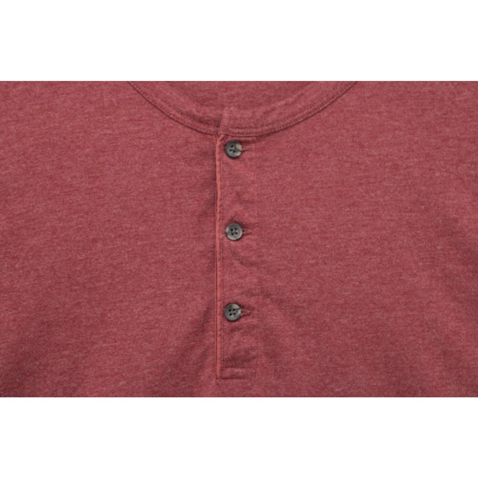 UNTUCKit UNTUCKit Henley Shirt Men's XXL Red Heather Long Sleeve Crew Neck Size US XXL / EU 58 / 5 - 3 Thumbnail