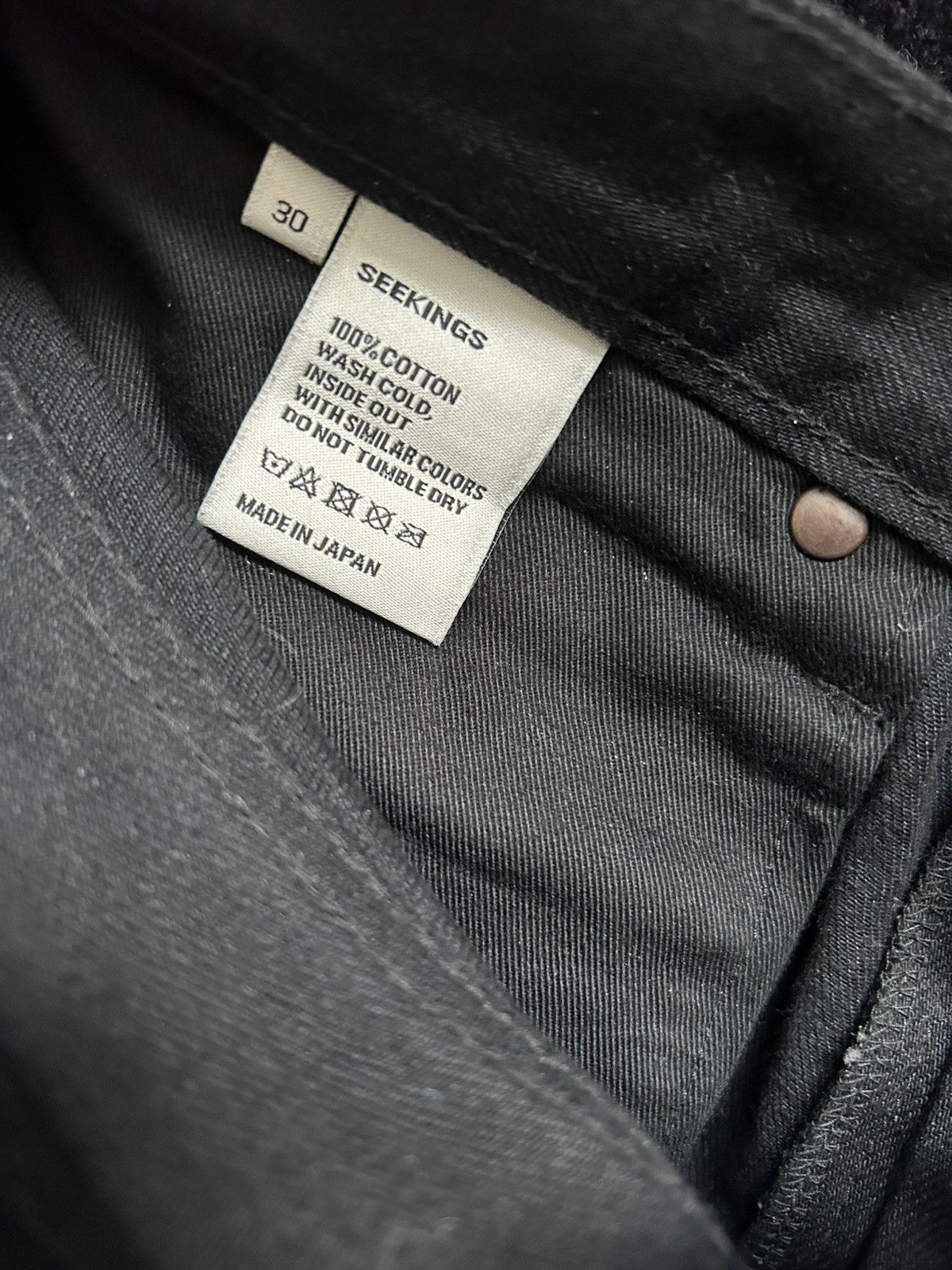 Seekings Seekings Japanese 13 oz Denim Size US 30 / EU 46 - 3 Thumbnail