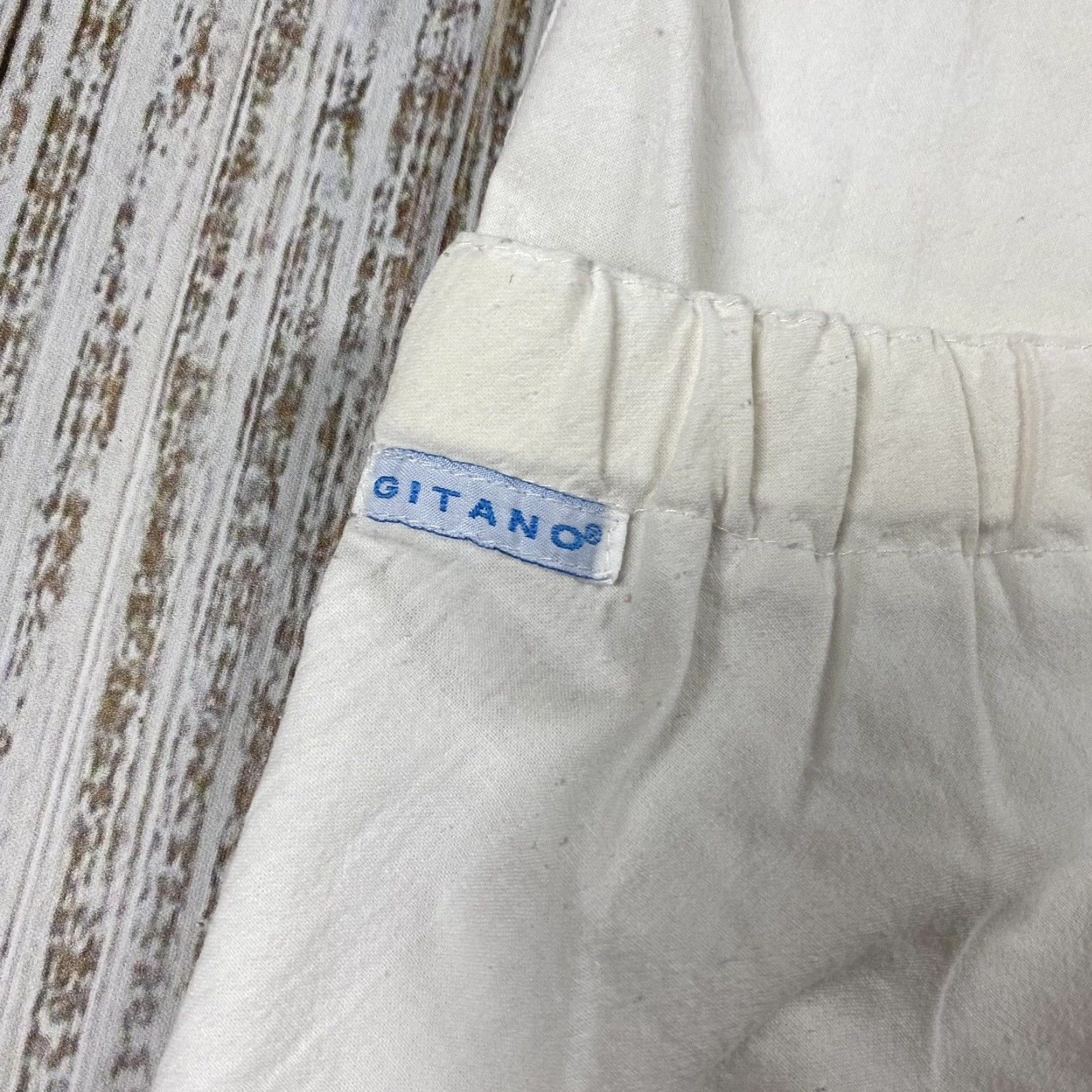 Vintage VINTAGE Gitano Women's Cargo Pants 28x28 White Lightweight Baggy Parachute 80s 90s Mens Size 28" / US 6 / IT 42 - 4 Thumbnail