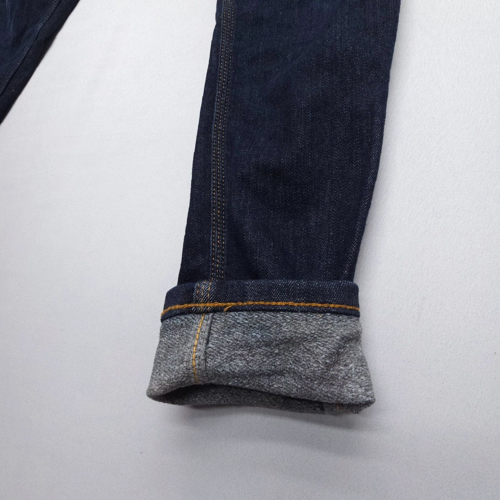 Vintage DU/ER Stay Dry Skinny Jeans Women Size 25 x 31 Blue Dark Warm Lined Cotton Blend Size 42" / US 20 - 5 Thumbnail