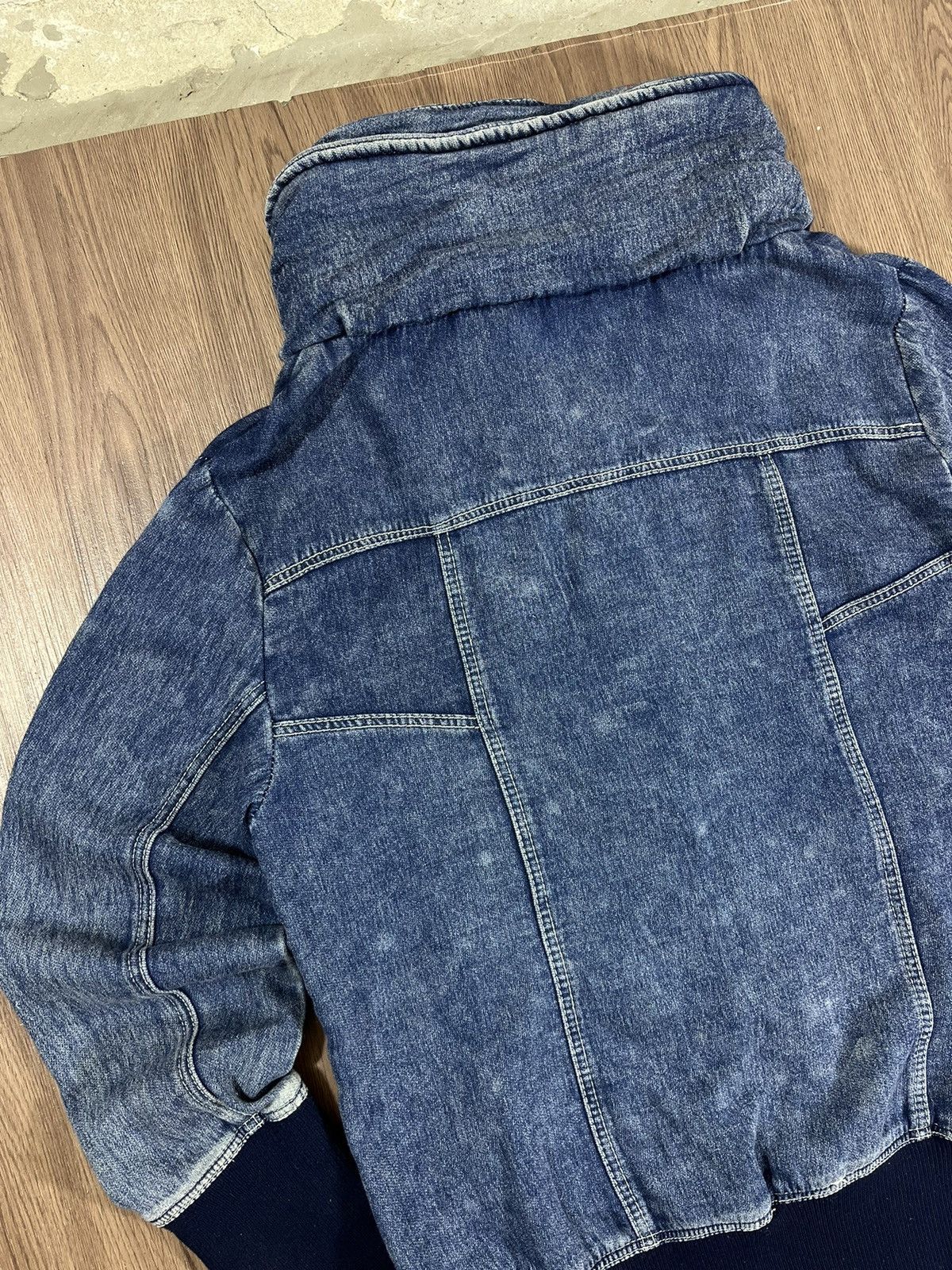 Japanese Brand Private Pause Bono Sweat Denim Jacket Size US L / EU 52-54 / 3 - 7 Thumbnail