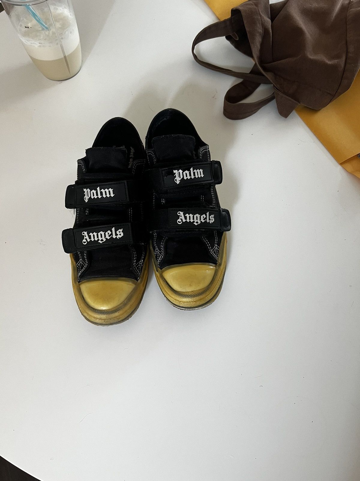 Palm Angels Palm Angels Women’s Black Velcro Vulcanized Sneakers Size US 11 / IT 41 - 1 Thumbnail