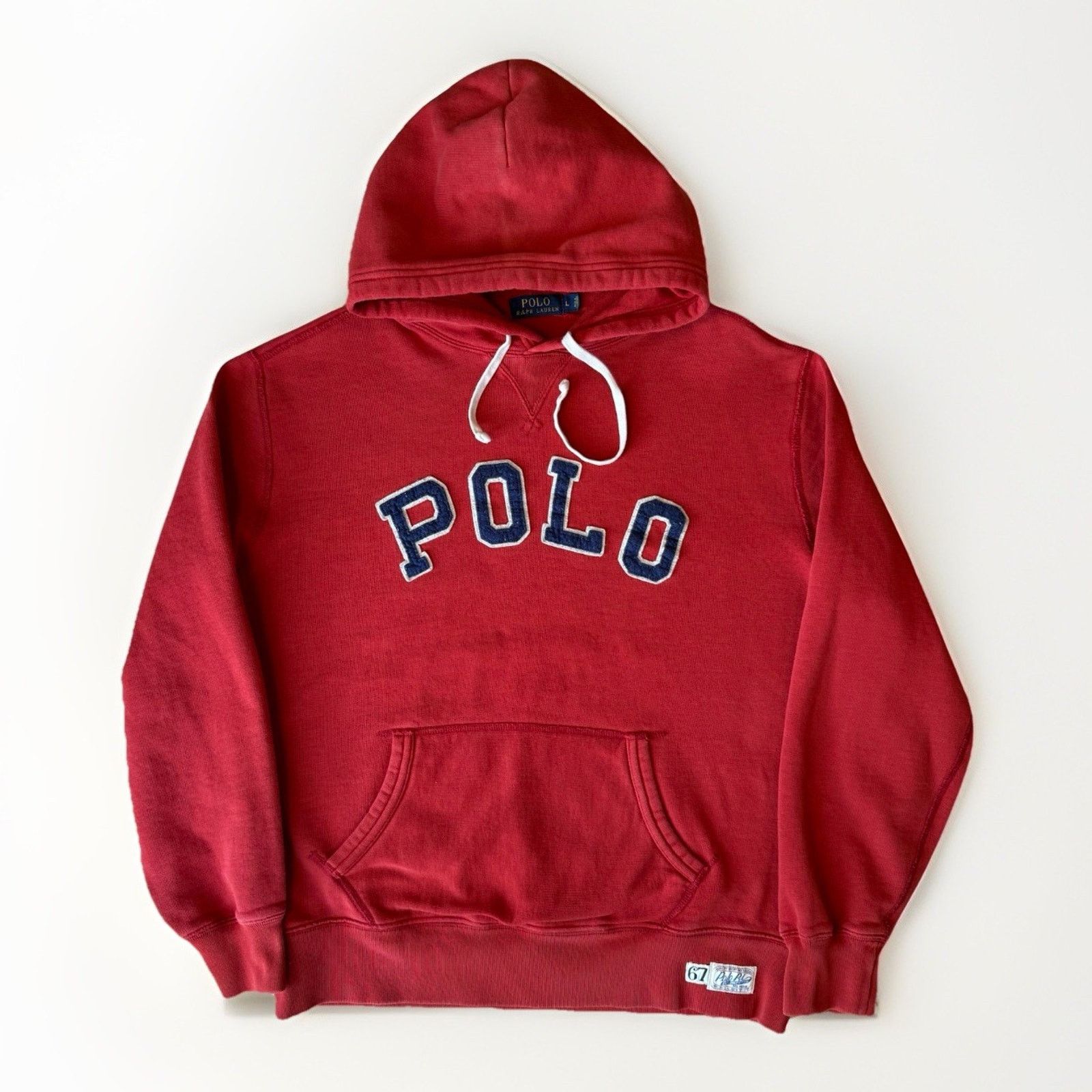 Polo Ralph Lauren Polo Ralph Lauren Hoodie Large Red Heavy Fleece Pullover Size US L / EU 52-54 / 3 - 1 Thumbnail