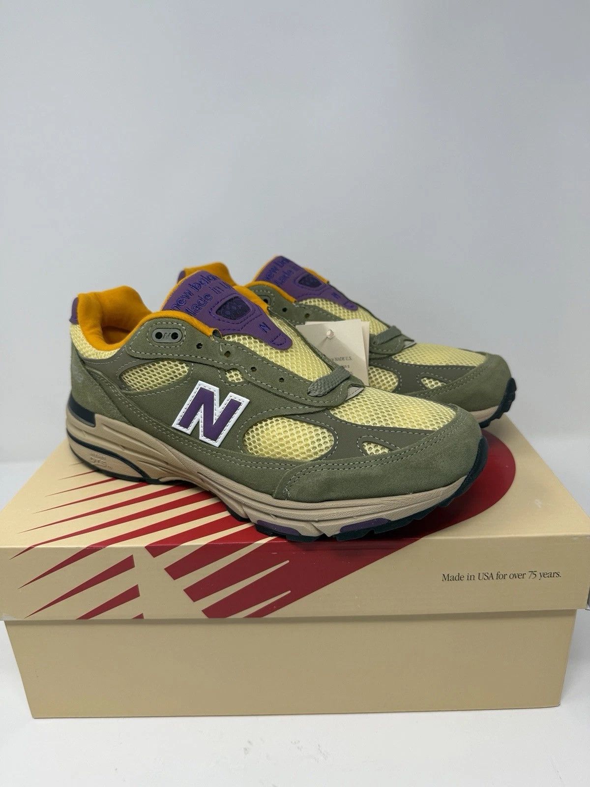 New Balance New Balance Teddy Santis x 993 Made in USA Olive Leaf Size 9 Size US 9 / EU 42 - 4 Thumbnail