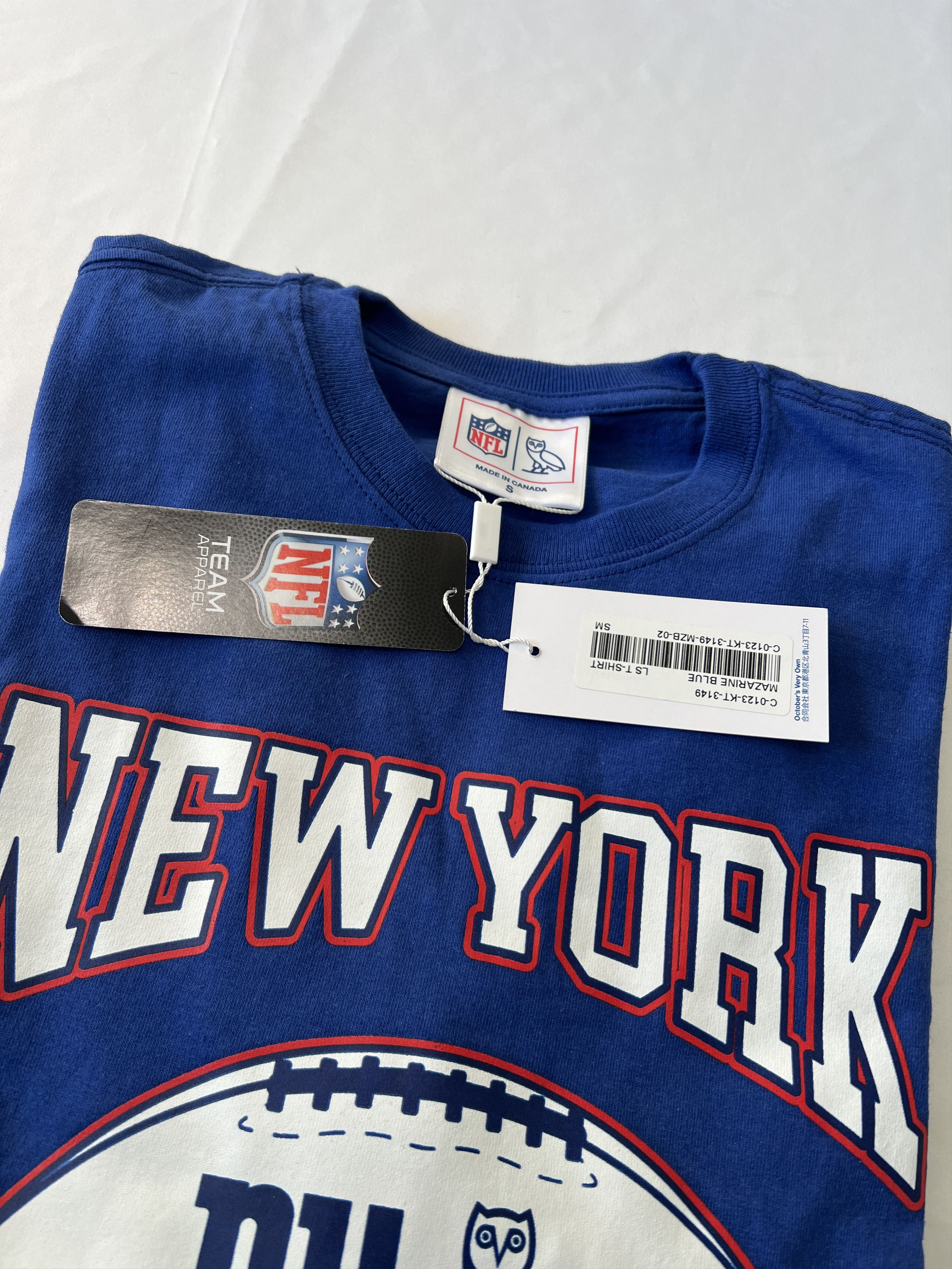 Drake OVO x NFL New York Giants OG LONG SLEEVE T-SHIRT Size US S / EU 44-46 / 1 - 4 Thumbnail