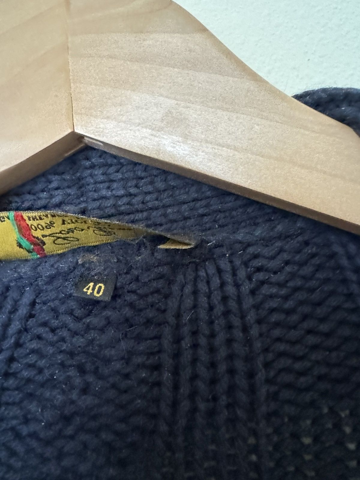Loro Piana Loro Piana 100% Vicuna Cardigan Sweater Knit Navy Blue 40 Size US XXS / EU 40 - 15 Thumbnail