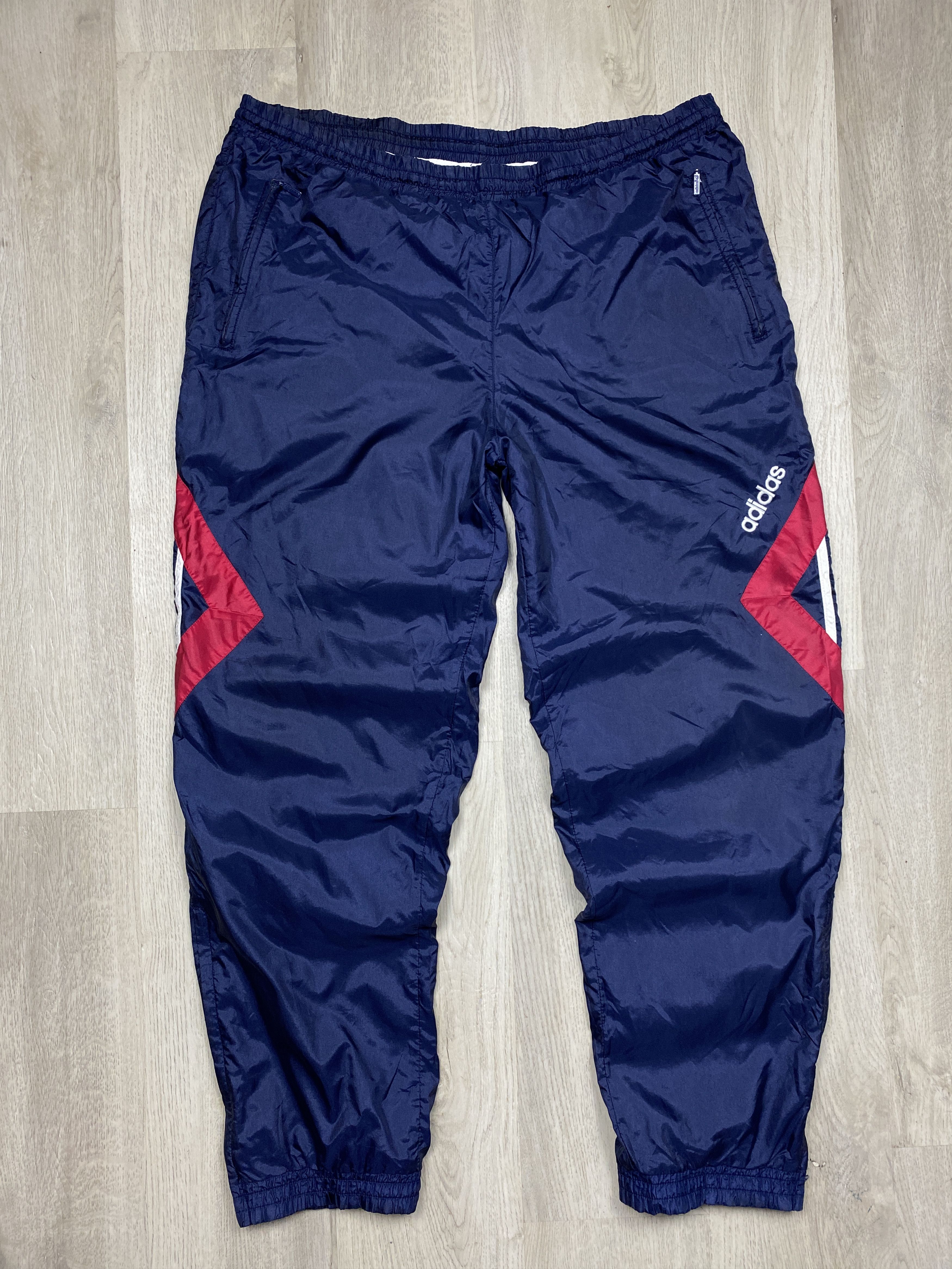 Adidas Adidas 90s Vintage Nylon Mens Track Pants Size US 36 / EU 52 - 1 Thumbnail
