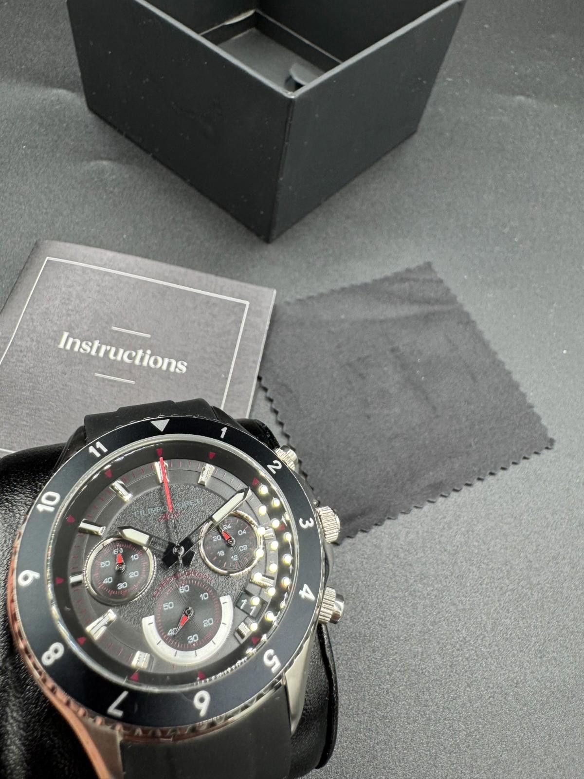 Other Filippo Loreti Ascari Chronograph Black Dial Rubber Strap 42 Size ONE SIZE - 3 Thumbnail