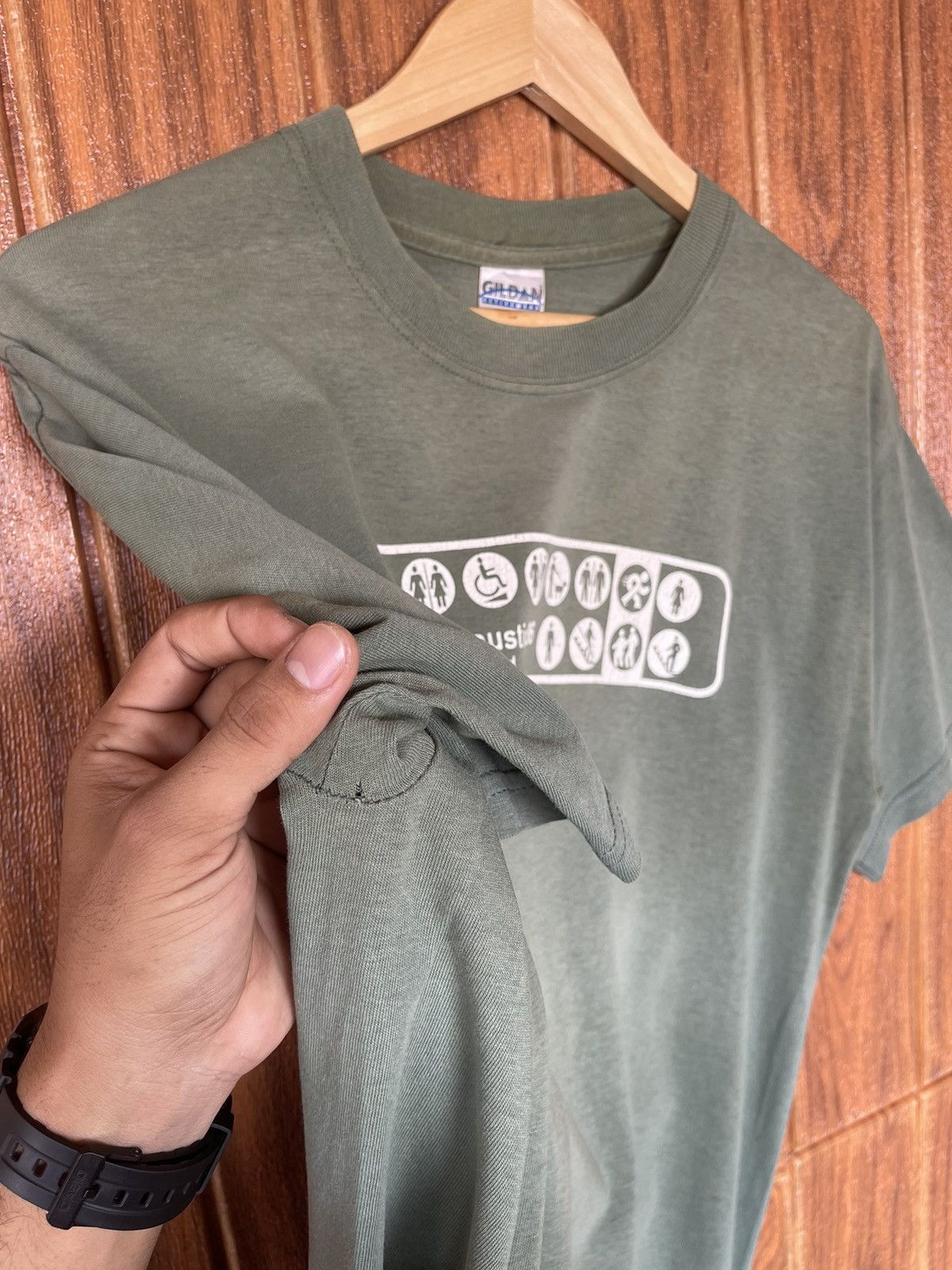 Vintage Vintage’y2k🔥HUMOR🔥Aids Walk Austin 06 Faded Tshirt Size US M / EU 48-50 / 2 - 4 Thumbnail