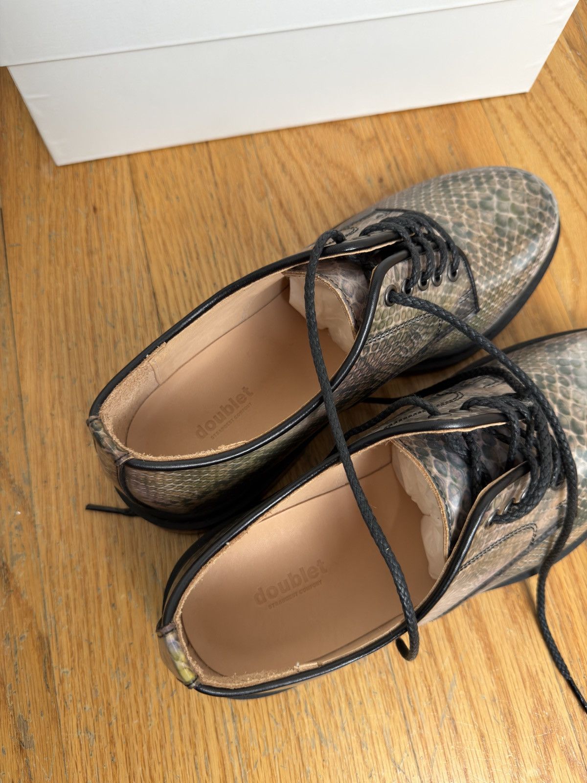 Doublet Trompe L'oeil Snakeskin Derbies Size US 8.5 / EU 41-42 - 9 Thumbnail