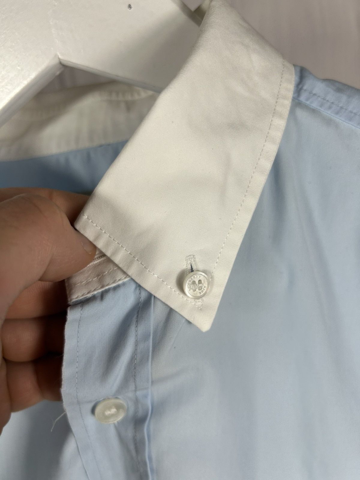 Burberry Burberry Brit Blue/White Shirt Size L Size US L / EU 52-54 / 3 - 9 Thumbnail
