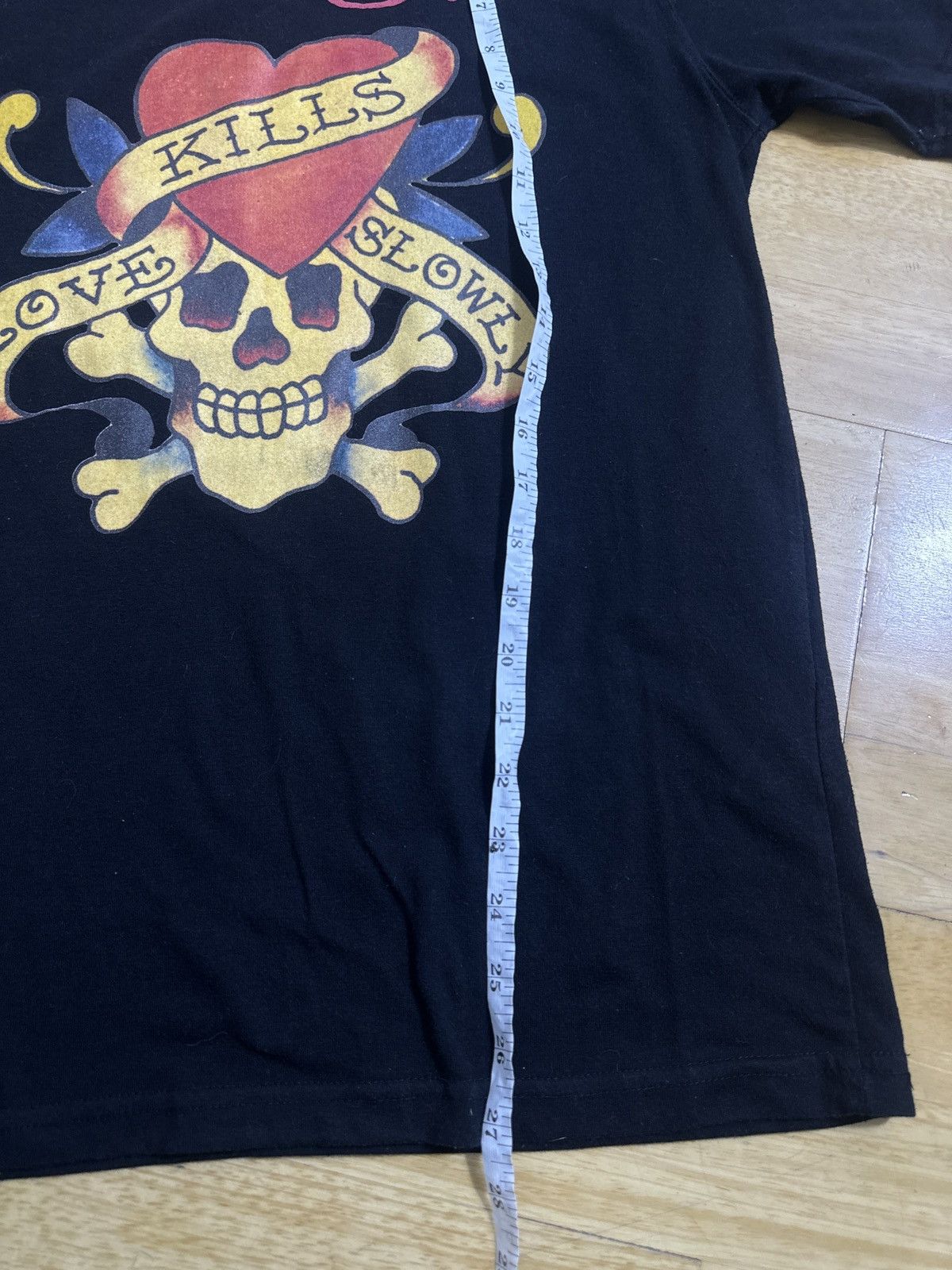 Ed Hardy Ed Hardy “Love Kills Slowly” Skull Heart T Shirt Size US L / EU 52-54 / 3 - 10 Thumbnail