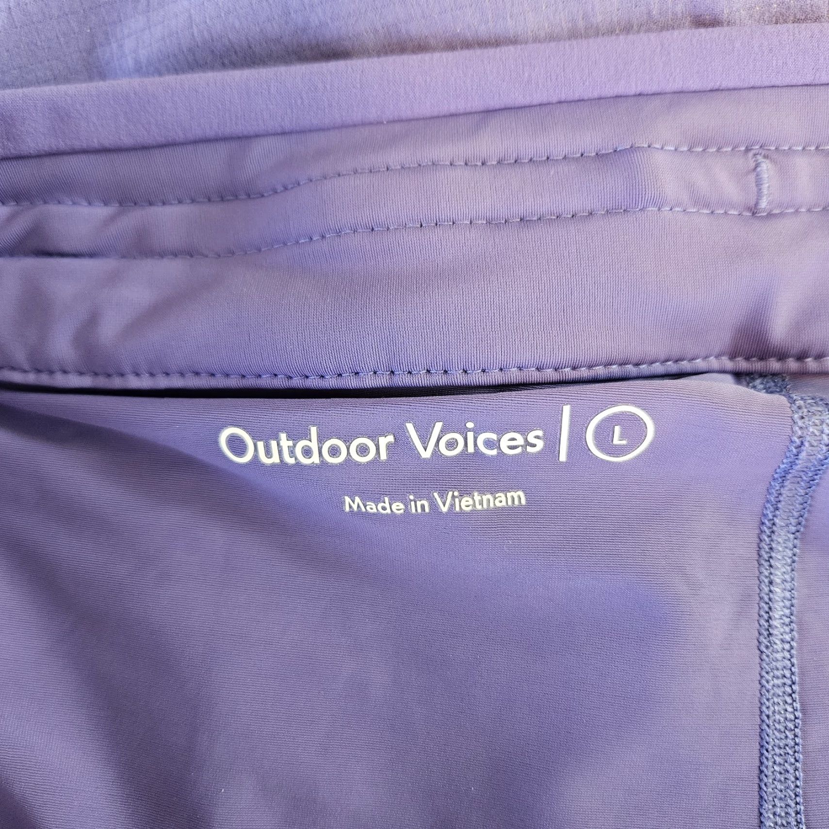 Outdoor Voices Outdoor Voices Womens The Exercise Skort Sz L Purple Pull On Zip Pocket Short Skirt Athletic Activewear Mens Women Girls Boys Size ONE SIZE - 5 Thumbnail