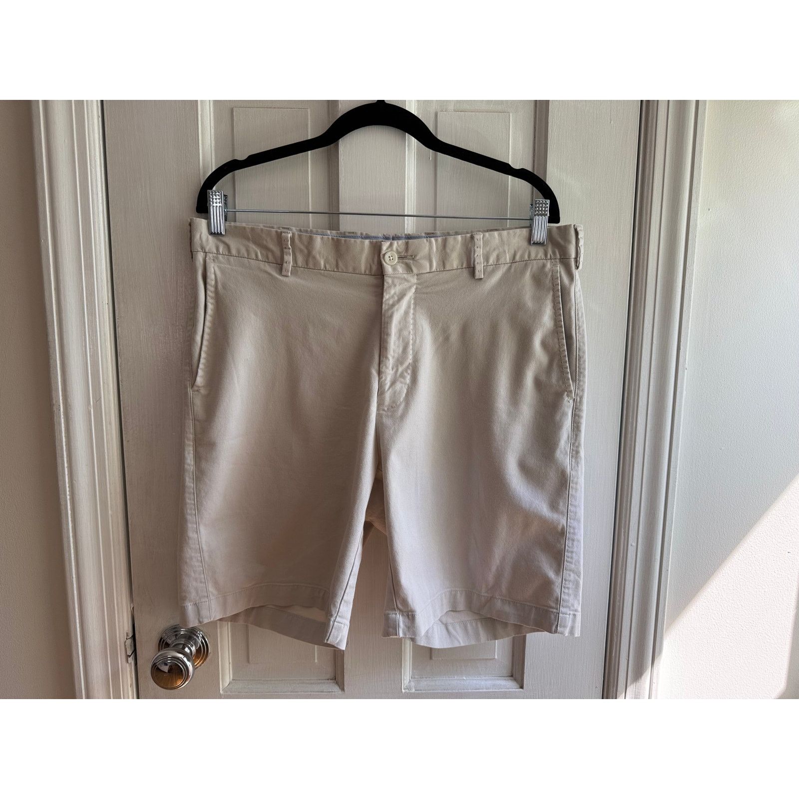 Peter Millar Peter Millar Pima Cotton Chino Shorts - Men Size 34 - Beige Size US 34 / EU 50 - 1 Thumbnail